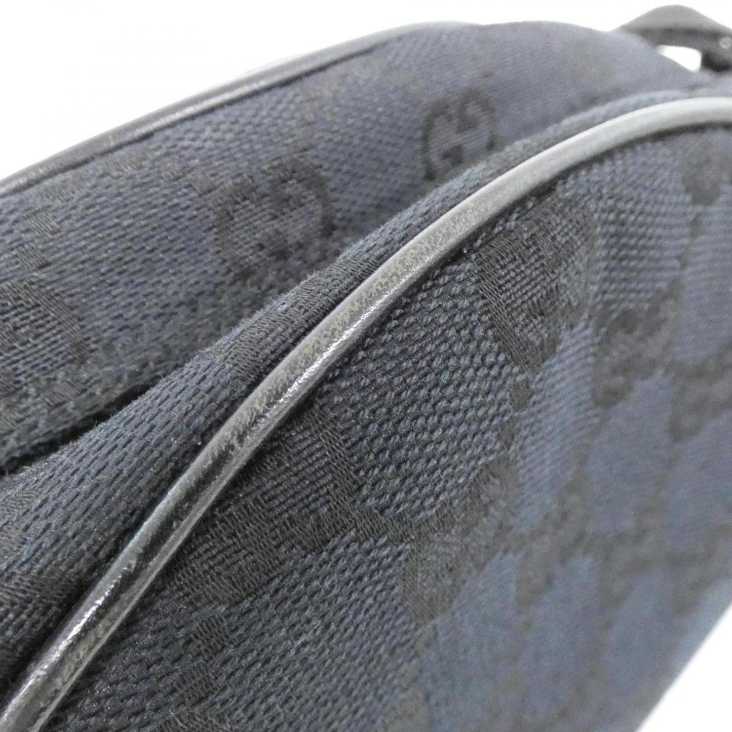 Gucci Black Gg Canvas Handbag