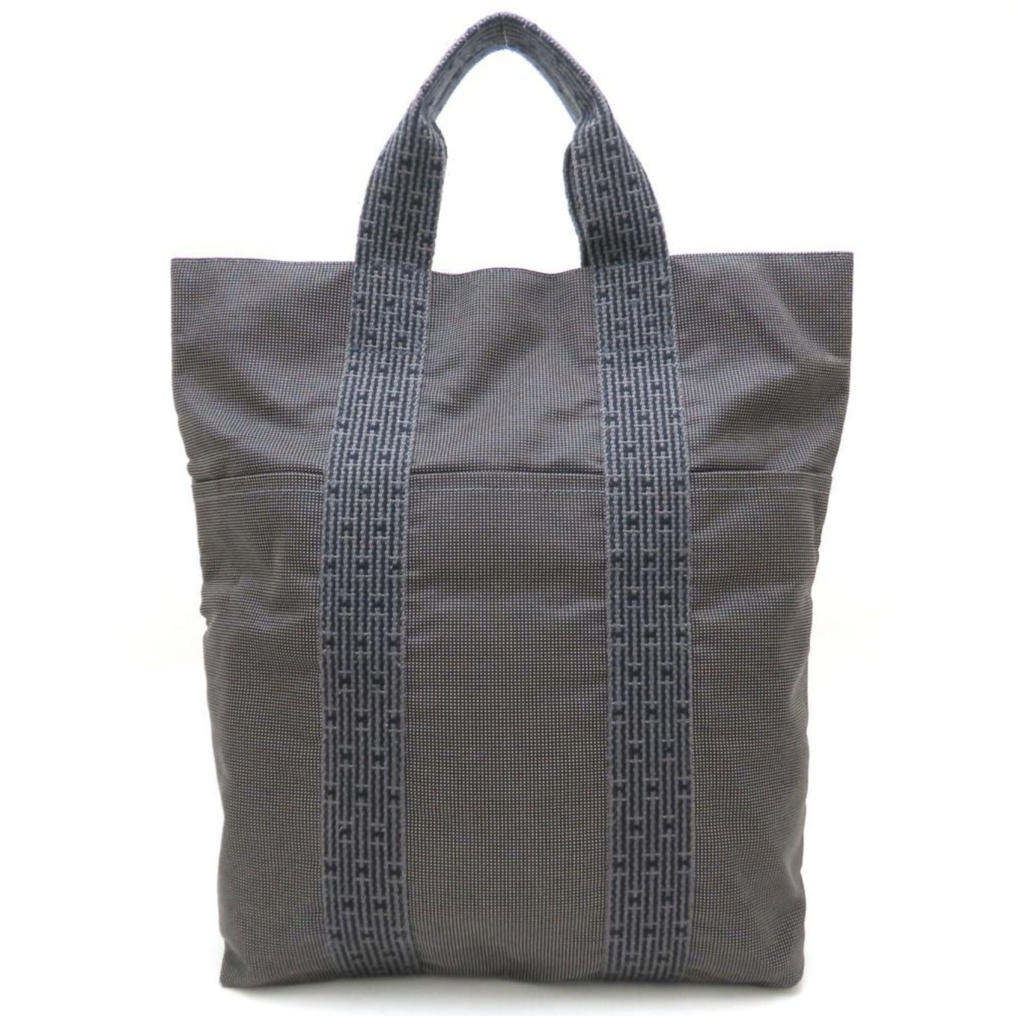 Hermes Tote Bag Canvas Nylon Gray Tote Bag 2