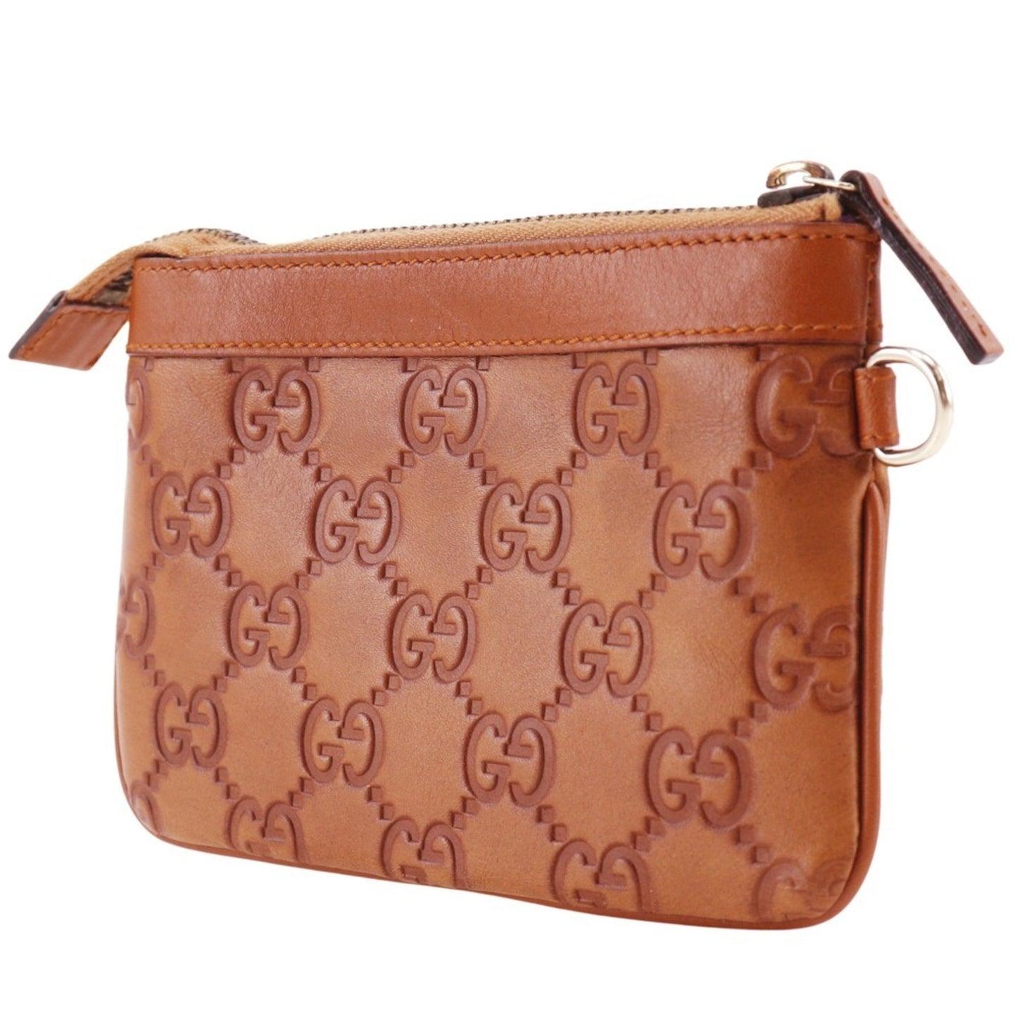 Gucci Brown Leather Pouch