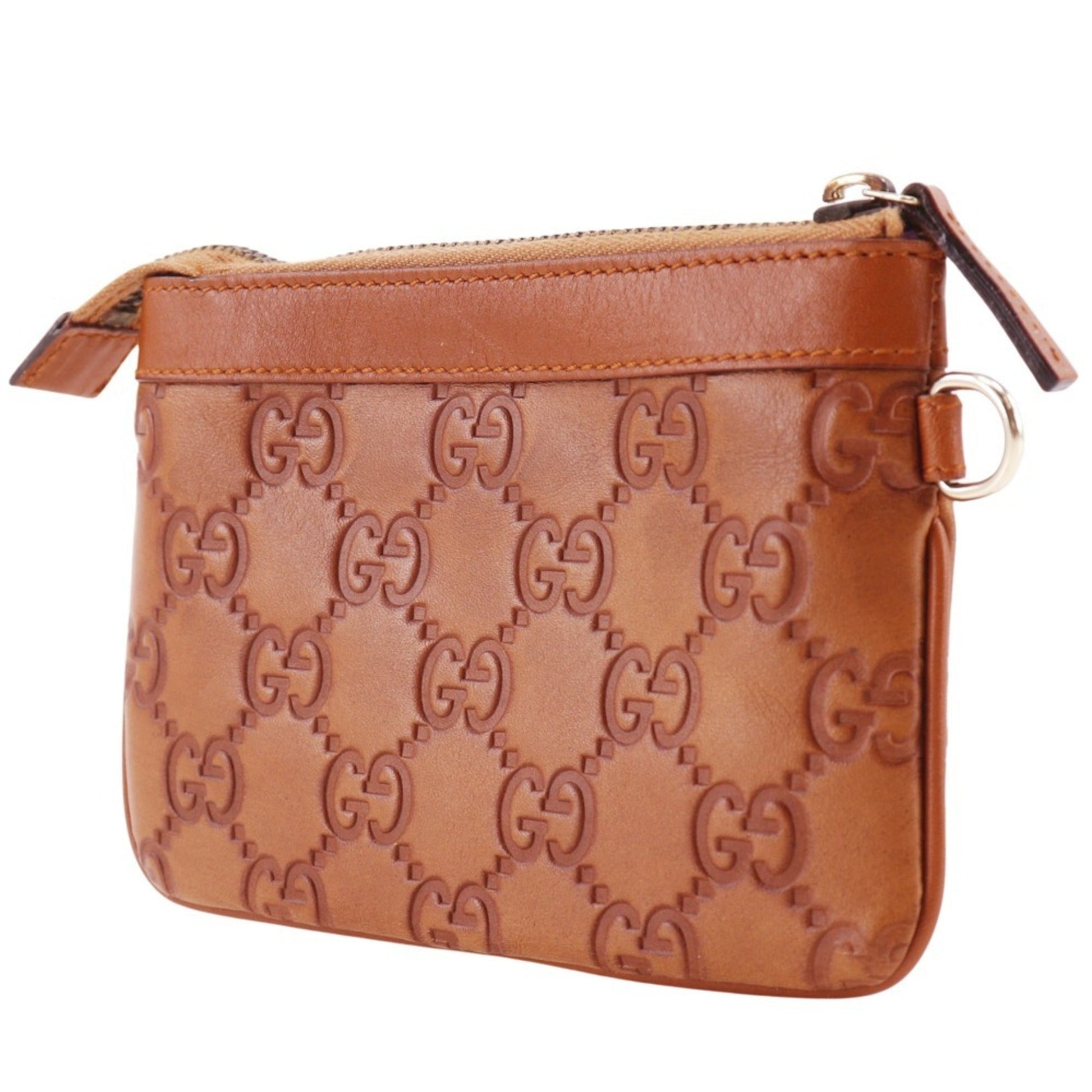 Gucci Brown Leather Pouch