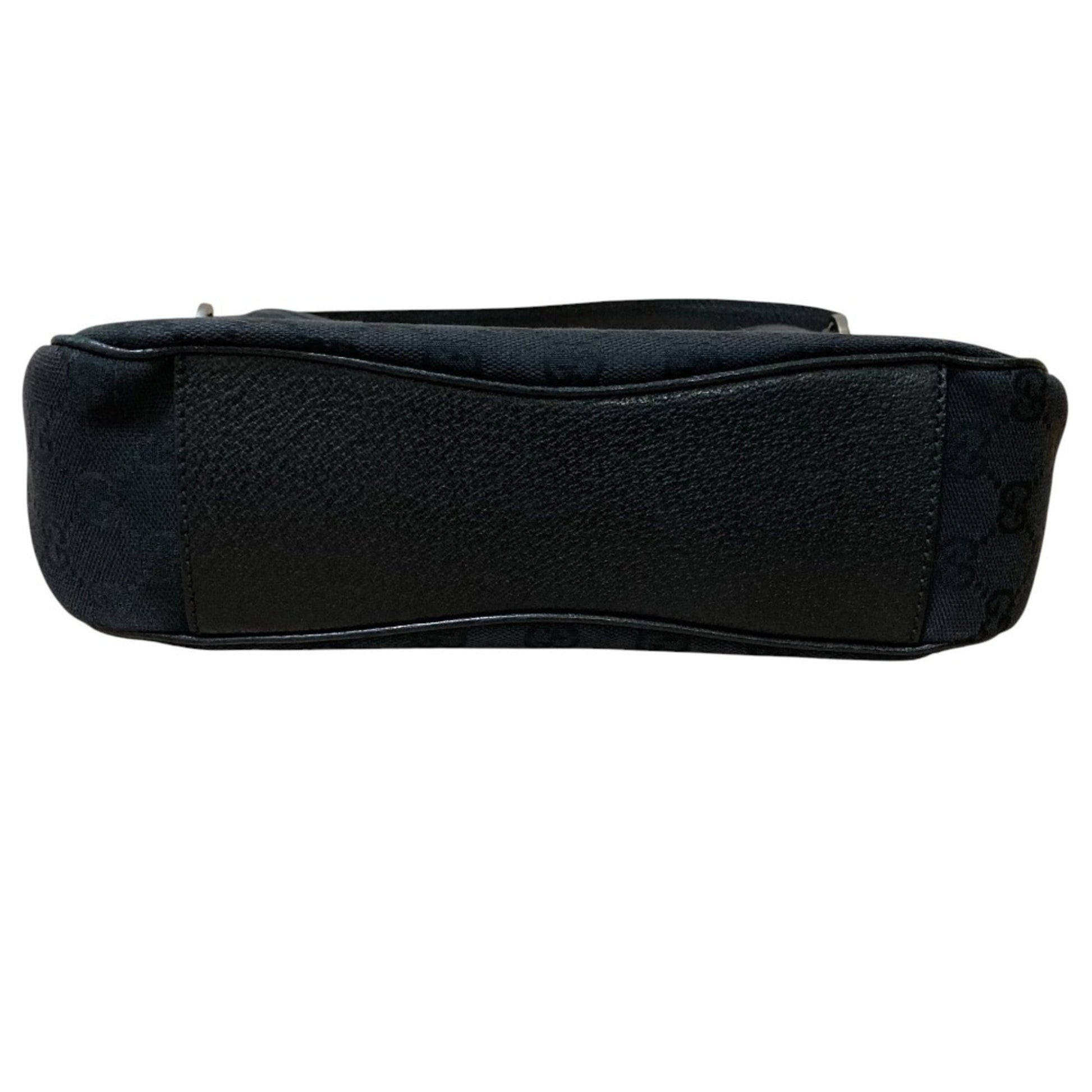 Gucci Black Gg Canvas Handbag