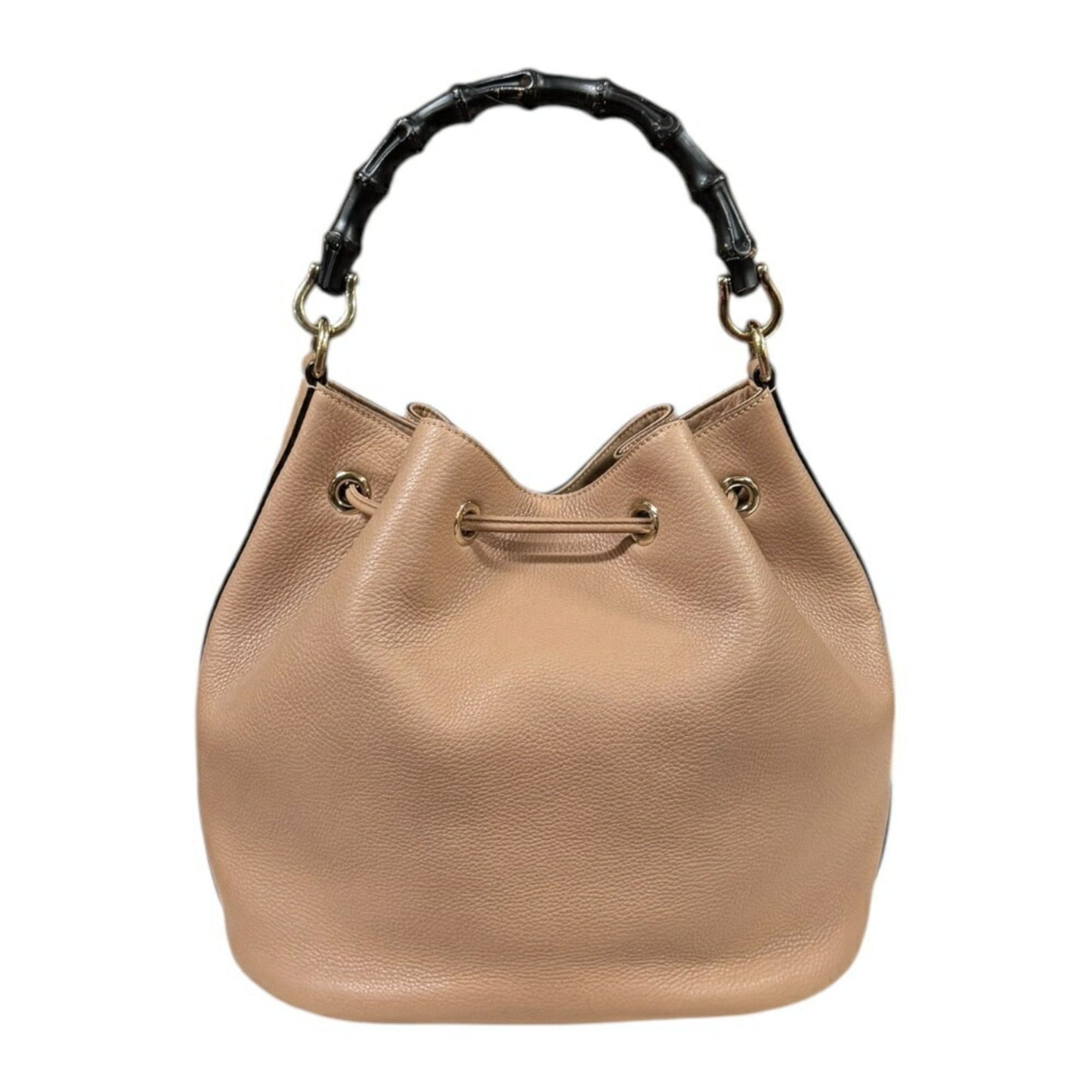 Gucci Beige Bamboo Leather Shoulder Bag