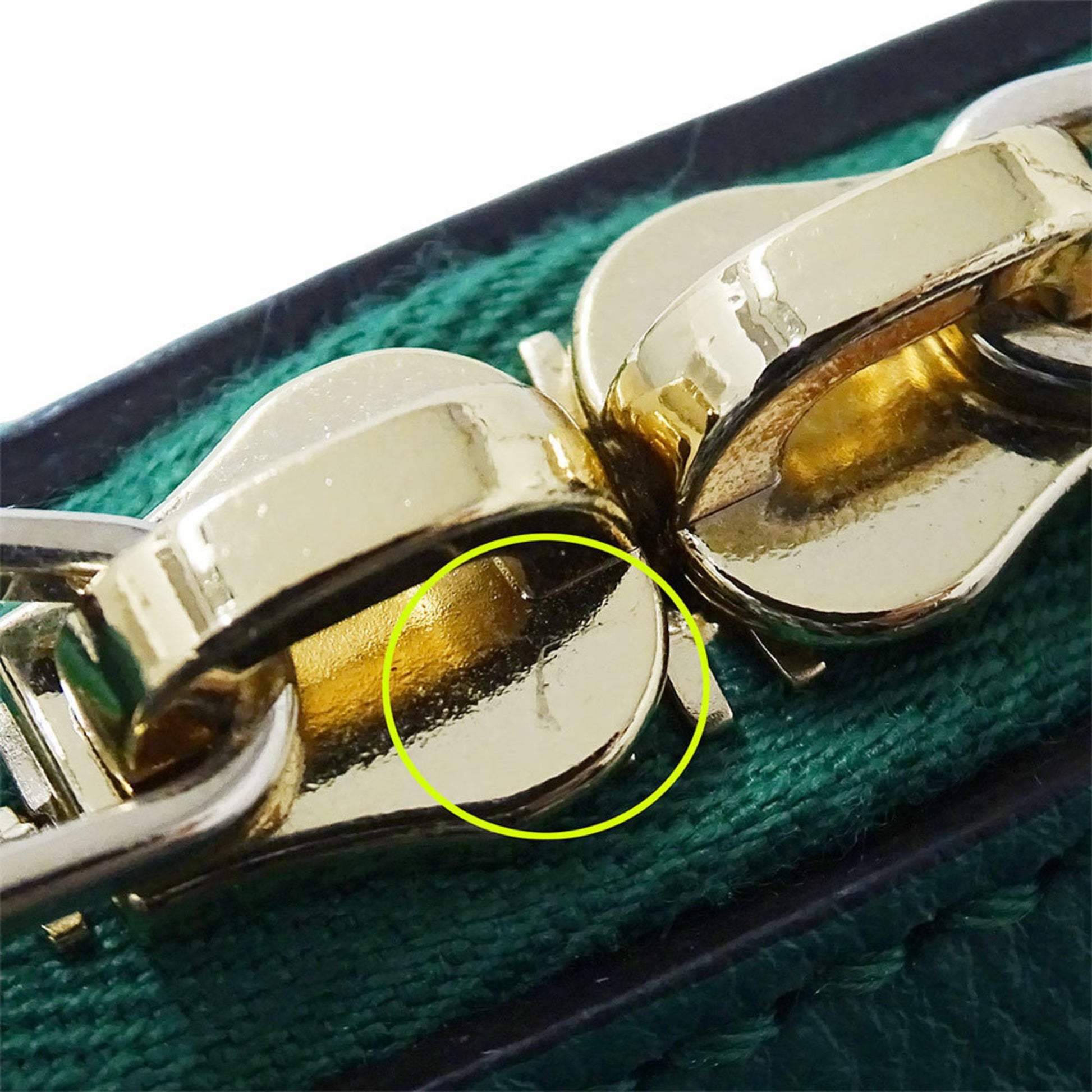 Gucci Green Leather Handbag Shoulder Bag