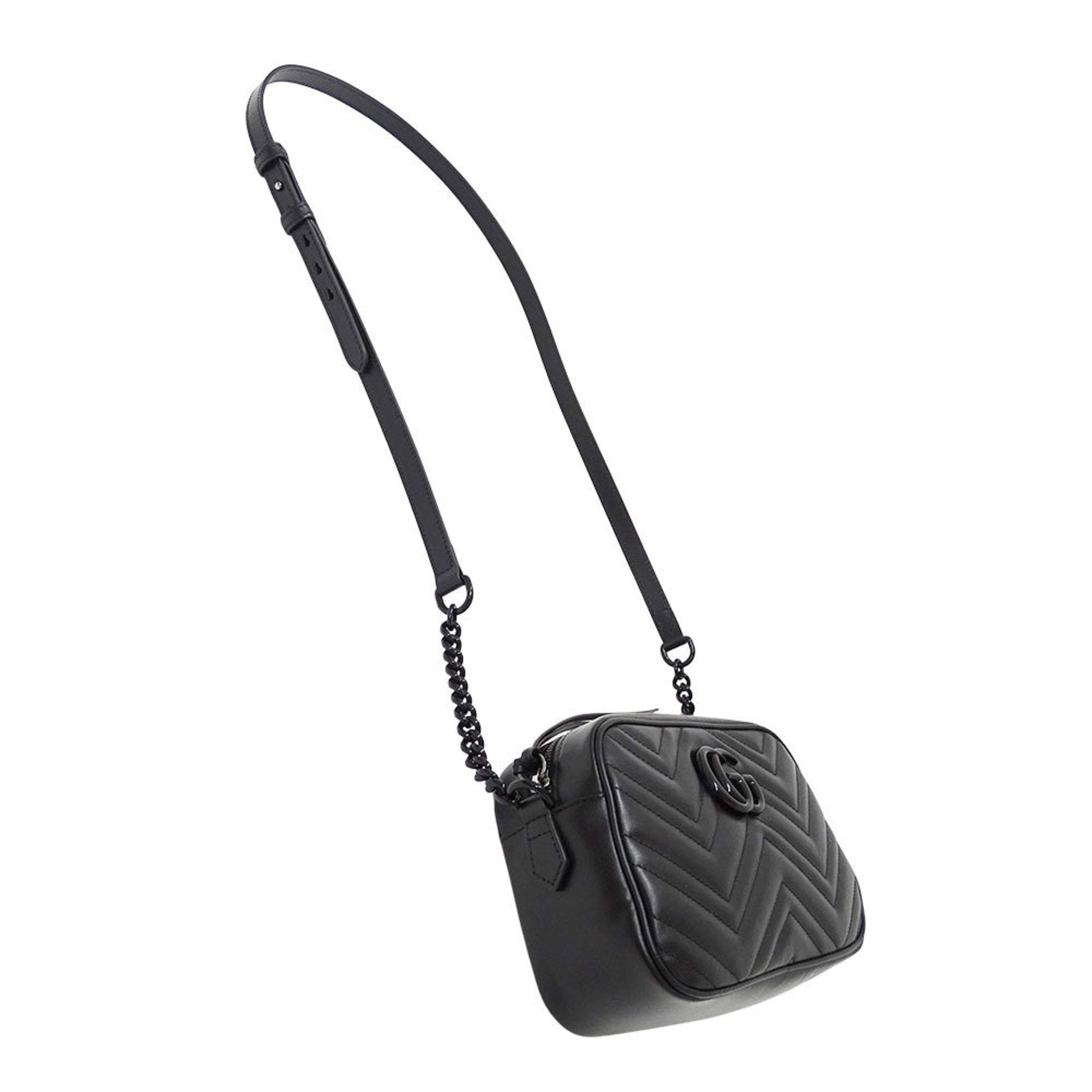 Gucci Black Leather Shoulder Bag