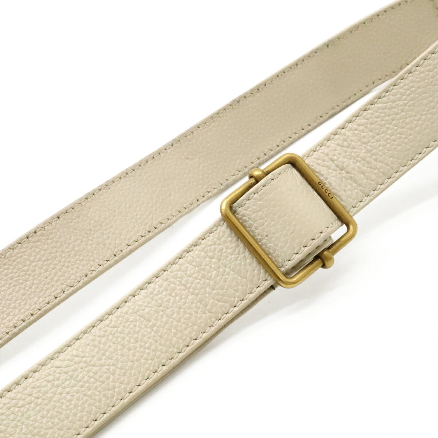 Gucci Ivory Leather Pochette Shoulder Bag