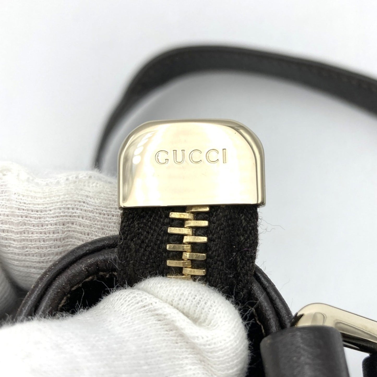 Gucci Brown Leather Shoulder Bag