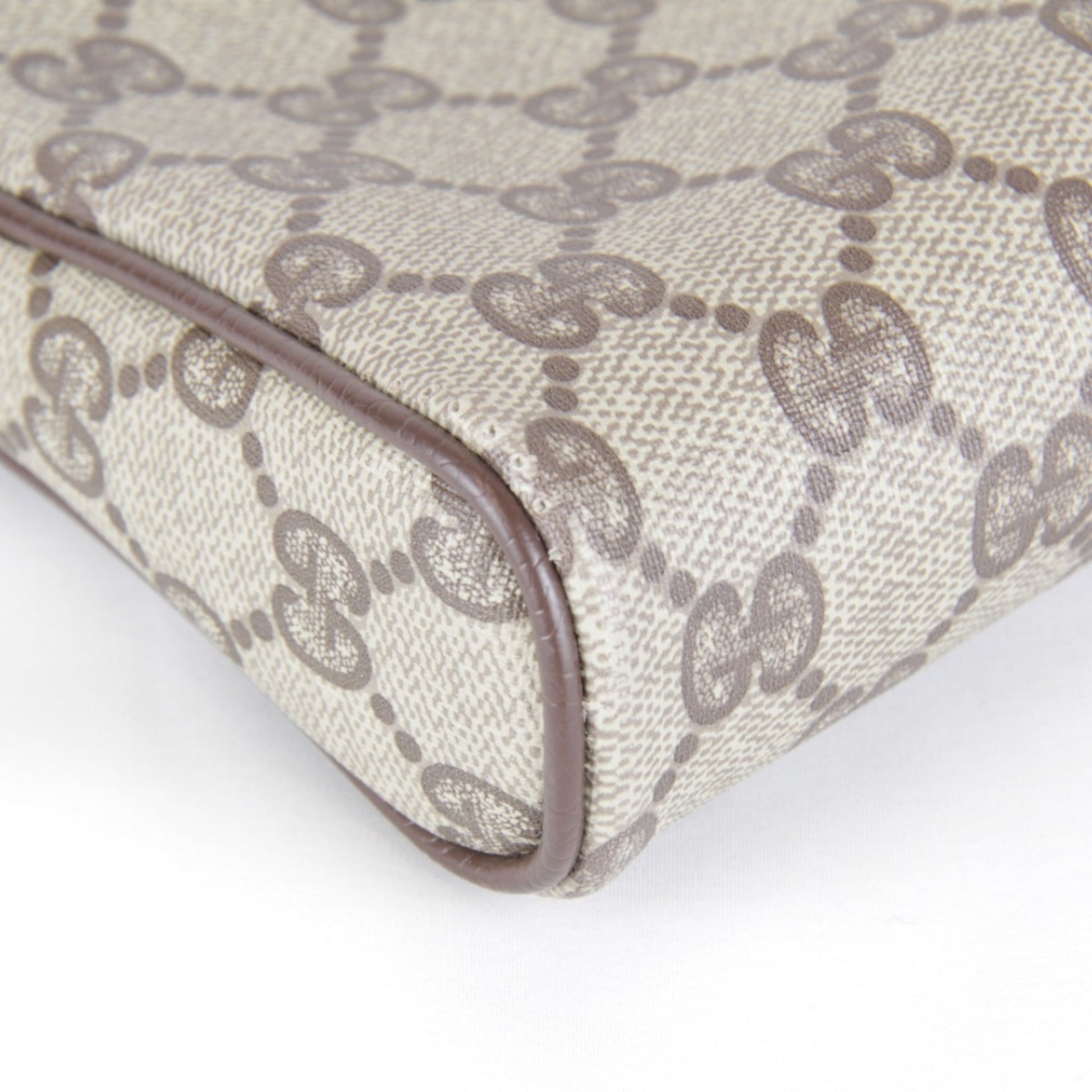 Gucci Brown Gg Supreme Pouch
