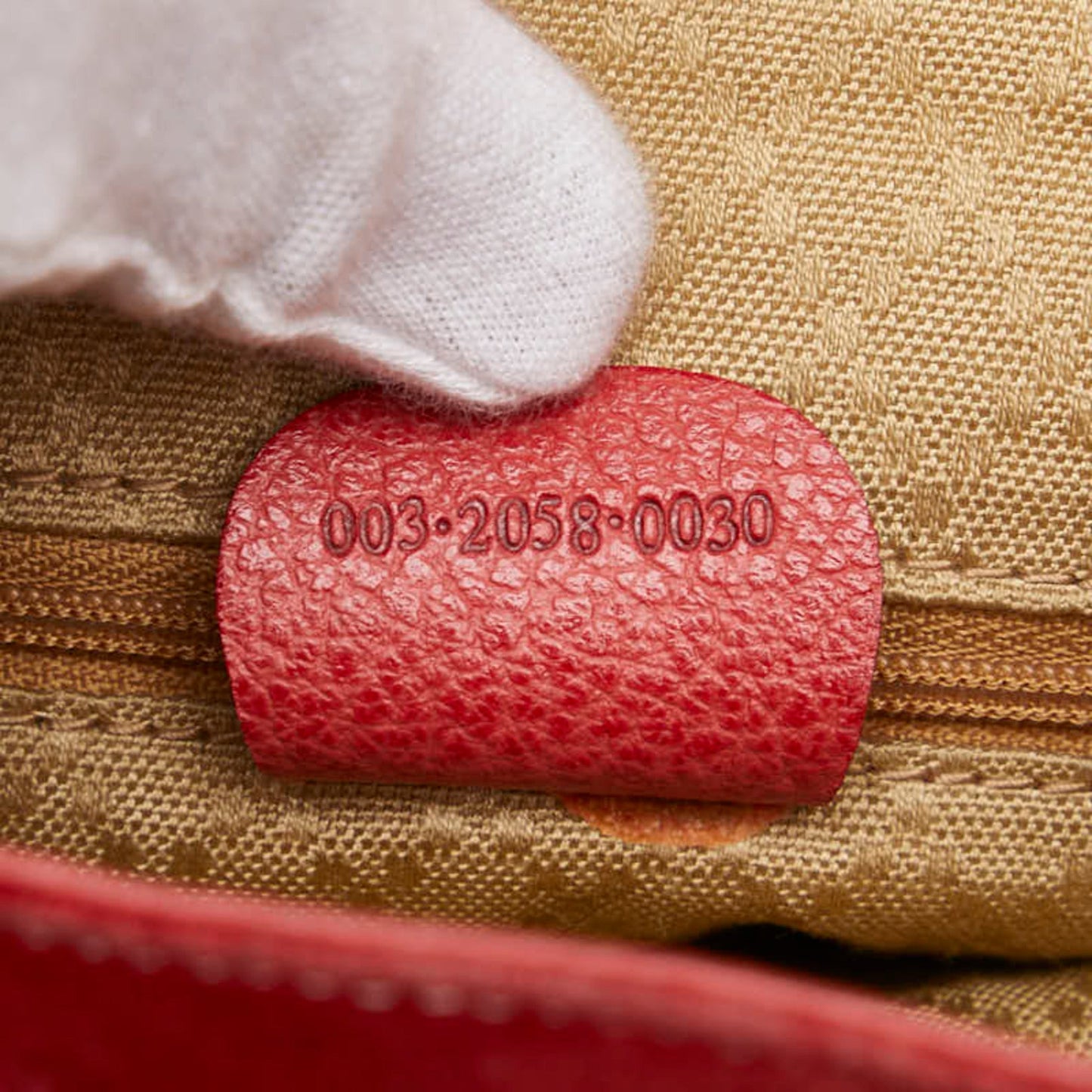 Gucci Bamboo Red Color Suede Leather Backpack