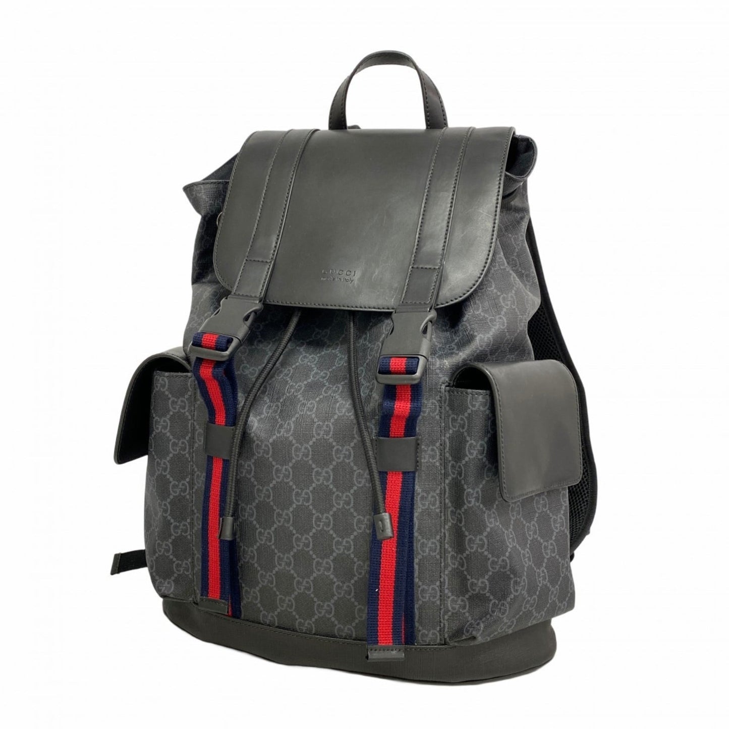 Gucci Black Pvc Backpack