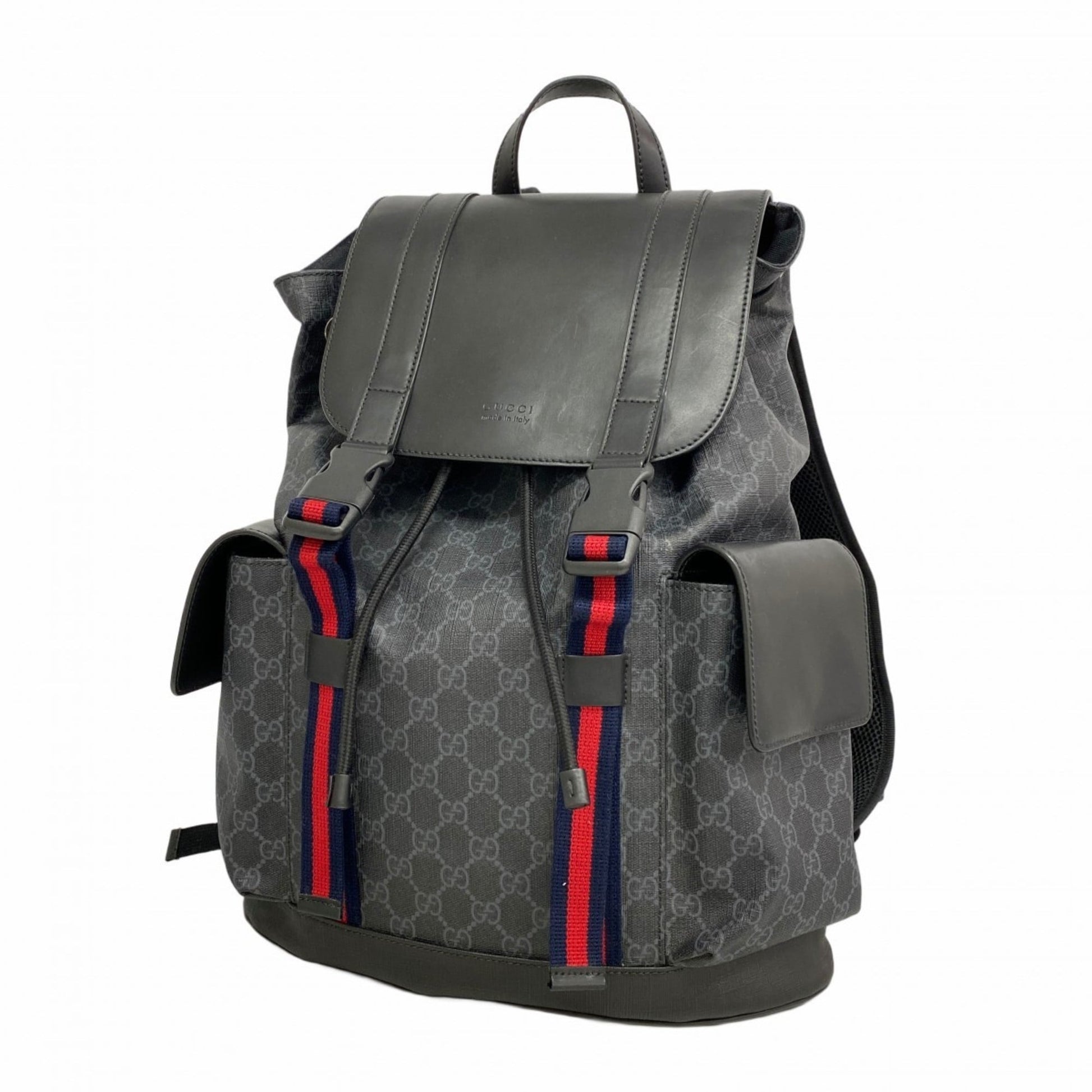 Gucci Black Pvc Backpack
