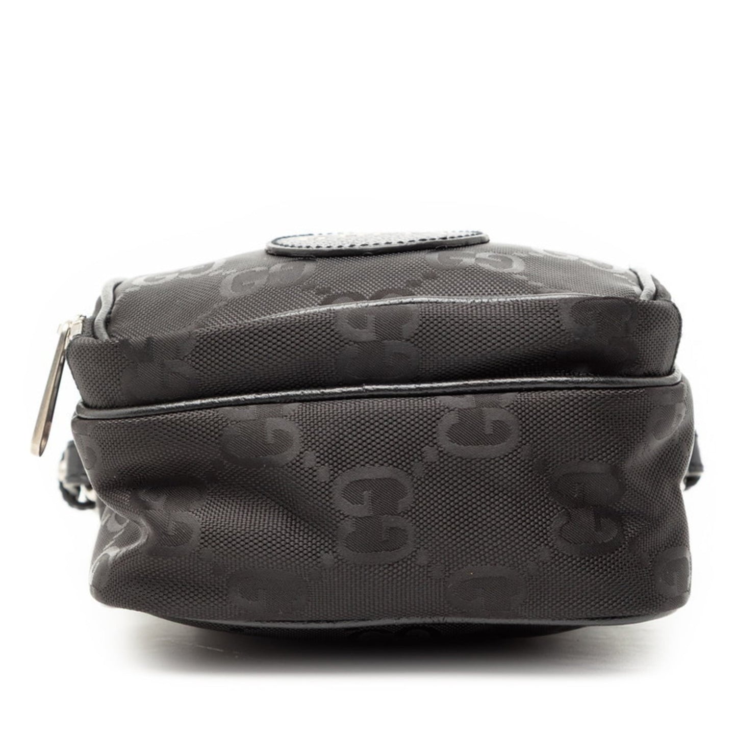 Gucci Black Nylon Leather Handbag Shoulder Bag