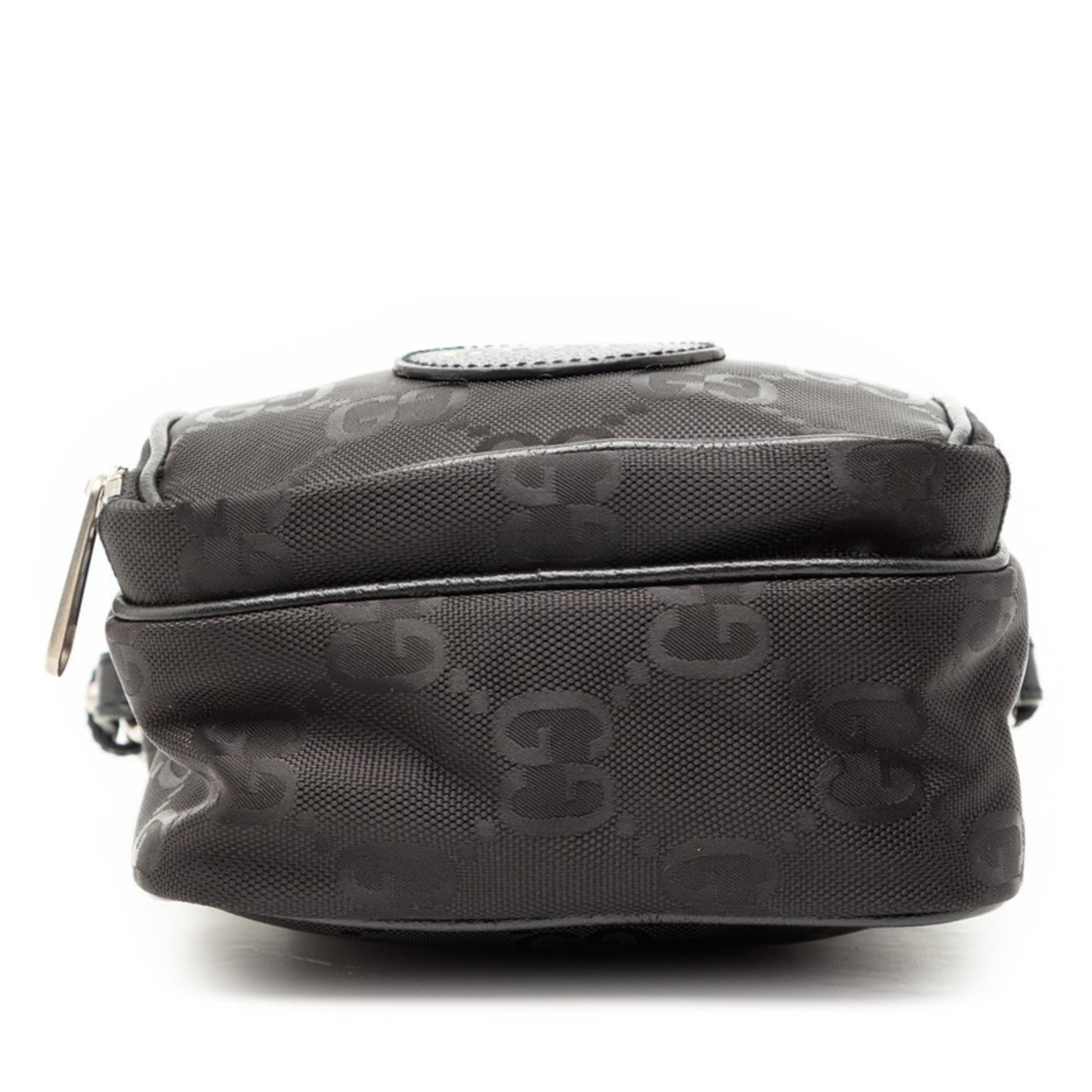 Gucci Black Nylon Leather Handbag Shoulder Bag