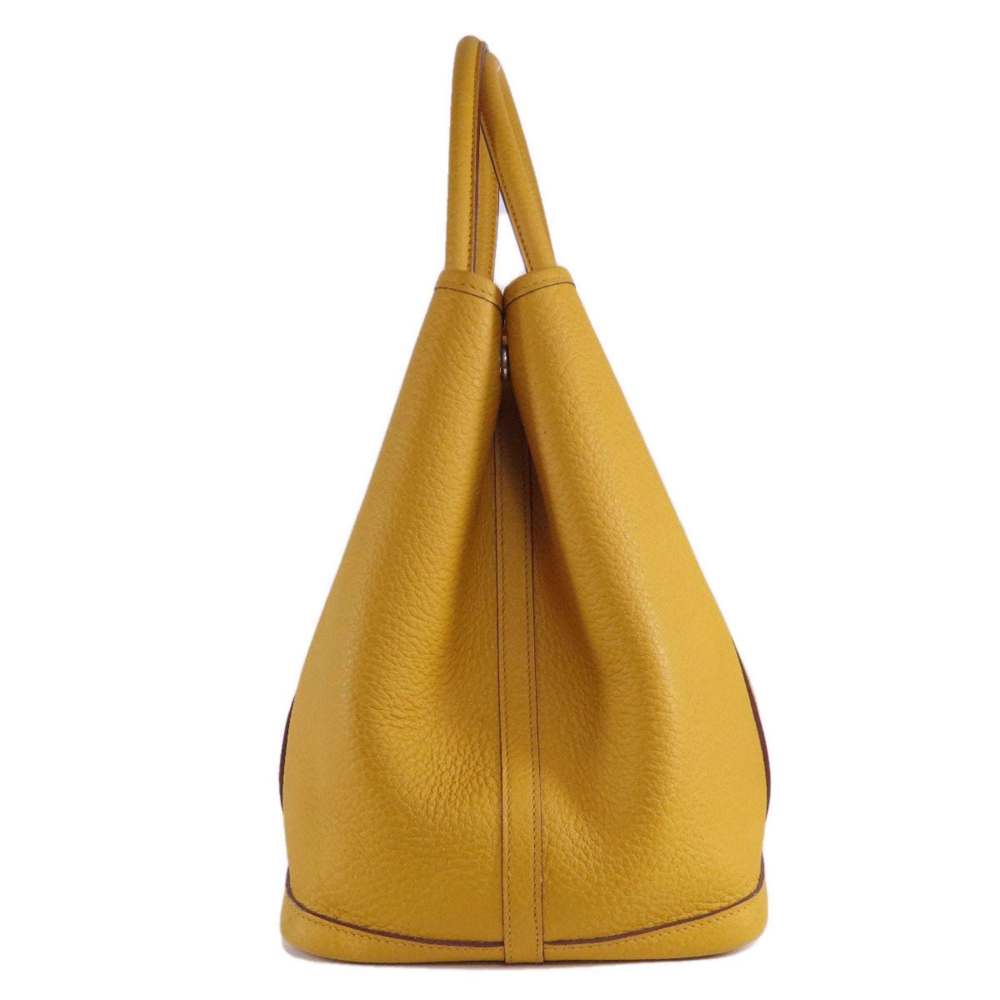 Hermes Country Tote Bag Leather Yellow