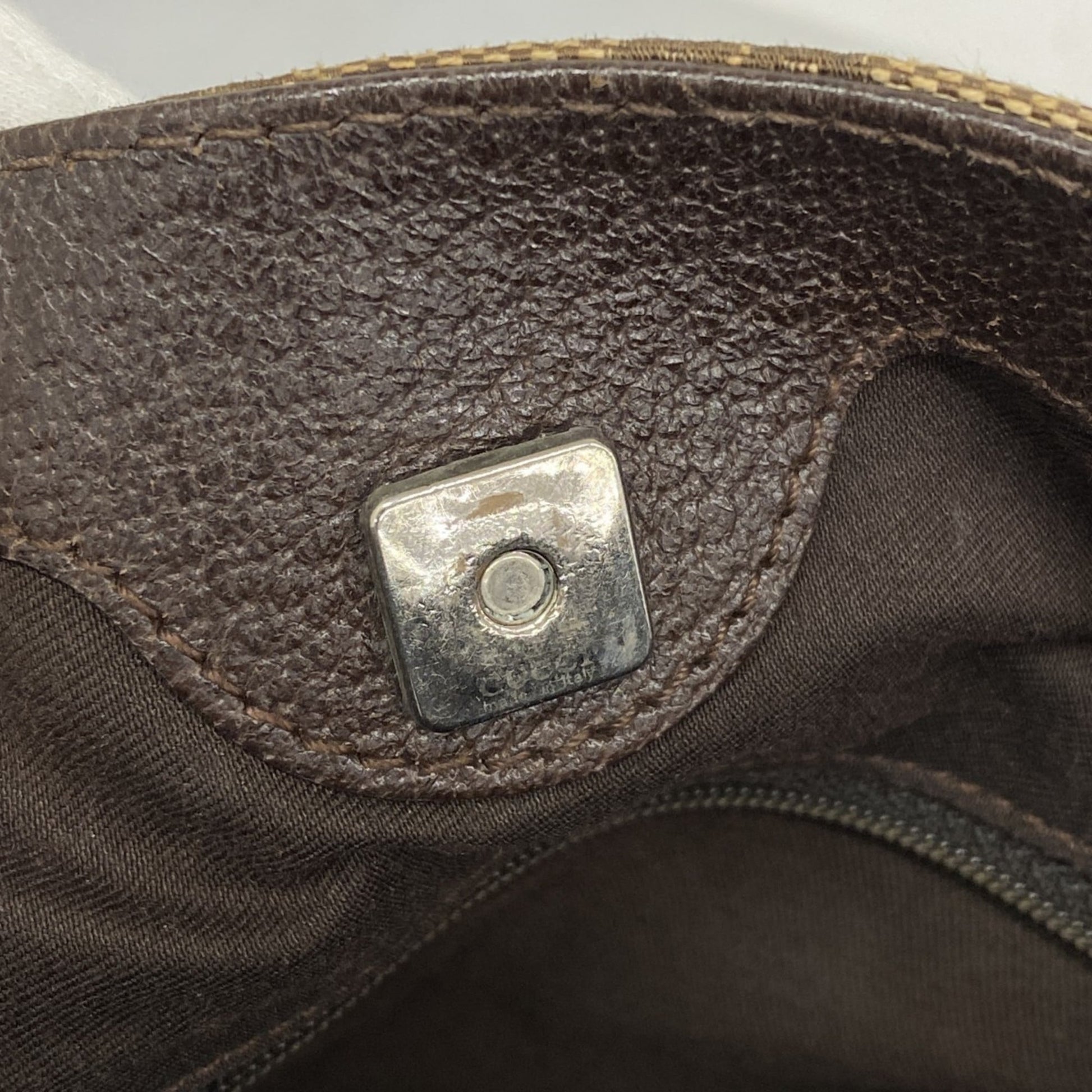 Gucci Brown Canvas Tote Bag