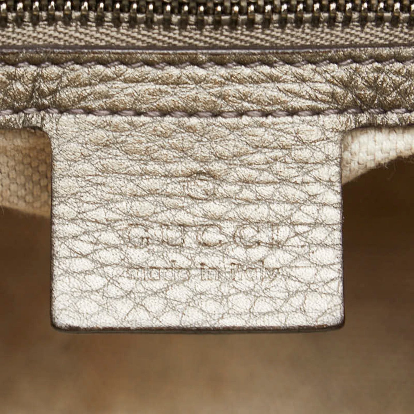 Gucci Gold Leather Shoulder Bag