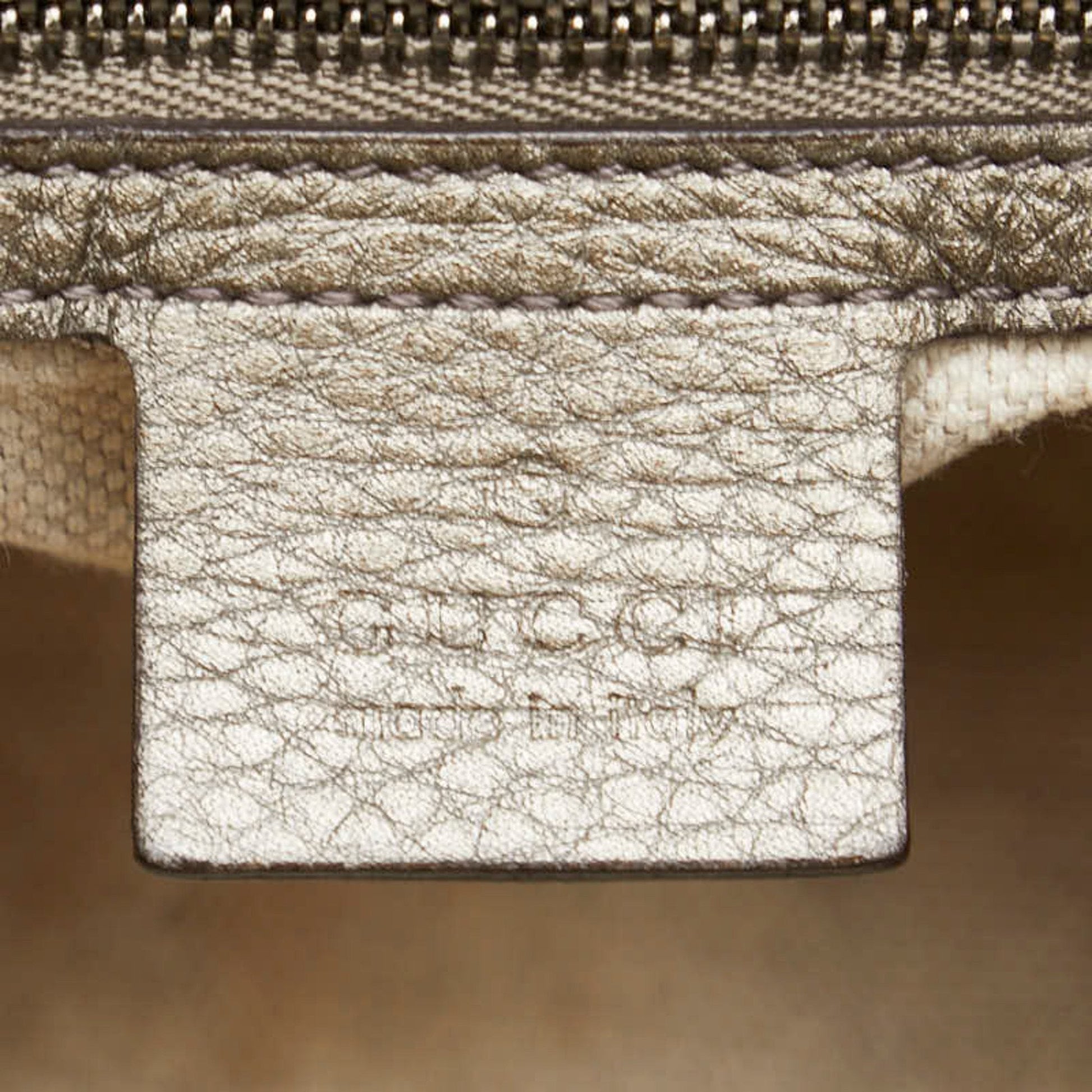 Gucci Gold Leather Shoulder Bag