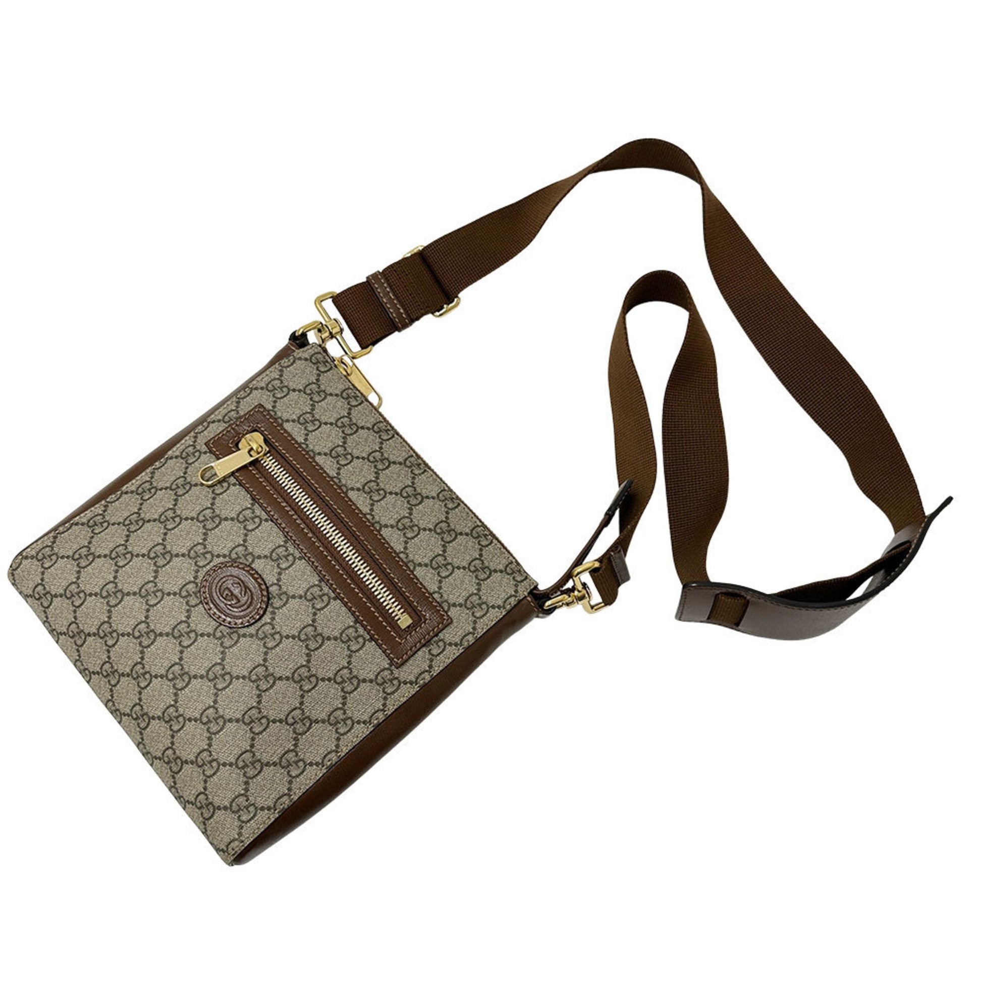 Gucci Black Brown Gg Supreme Shoulder Bag