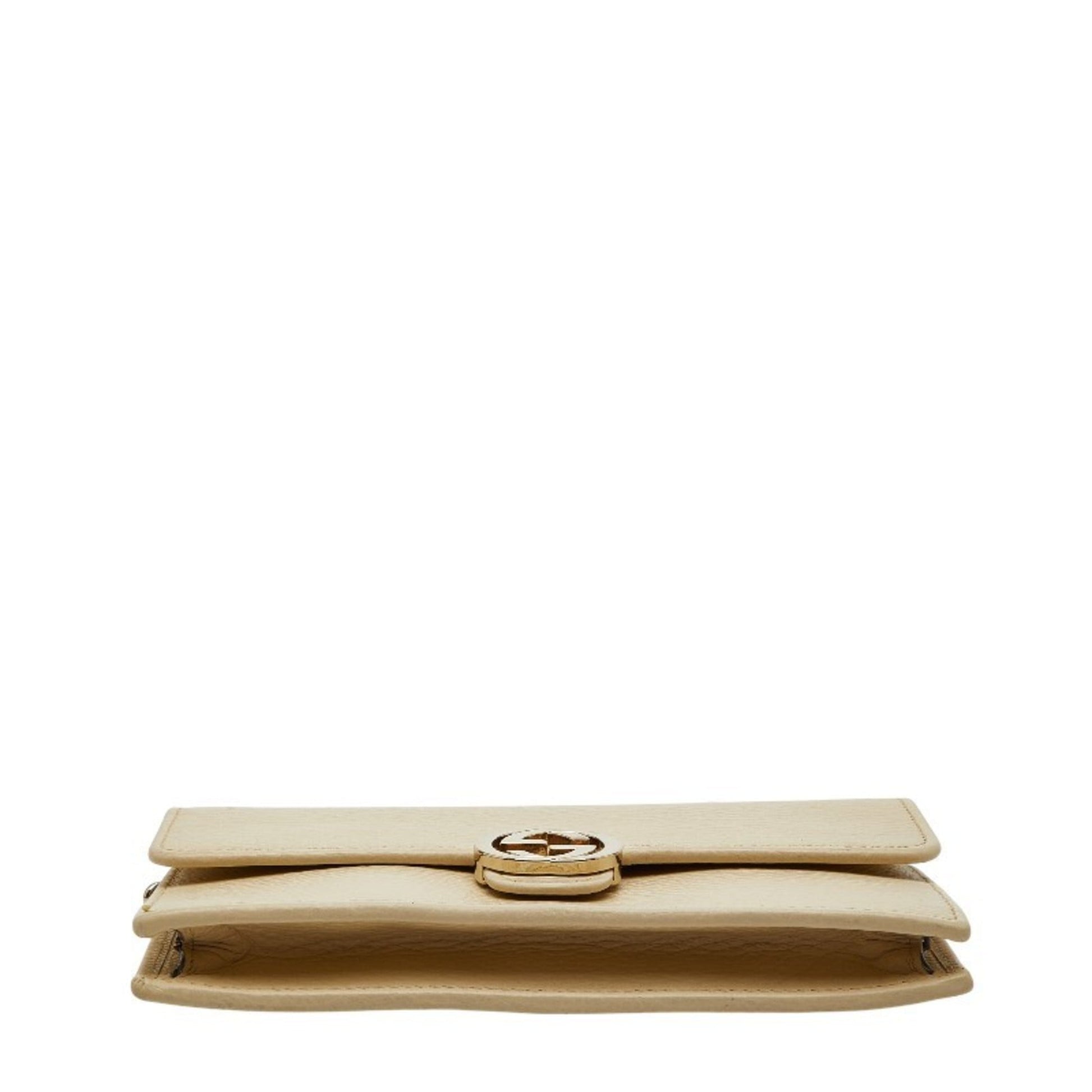 Gucci White Leather Shoulder Bag