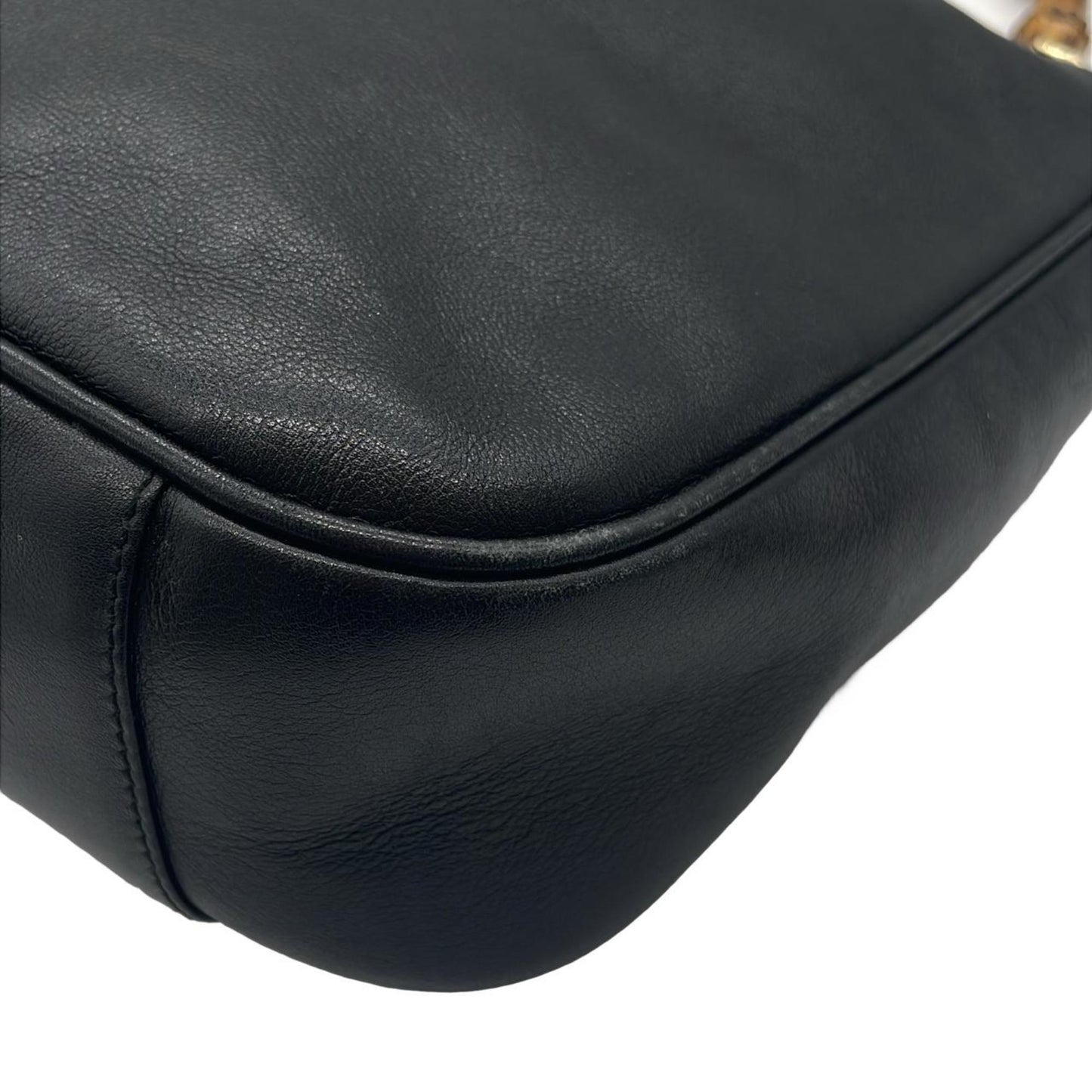 Gucci Black Leather Shoulder Bag