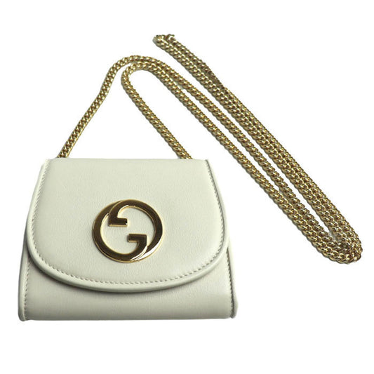 Gucci White Leather Shoulder Bag
