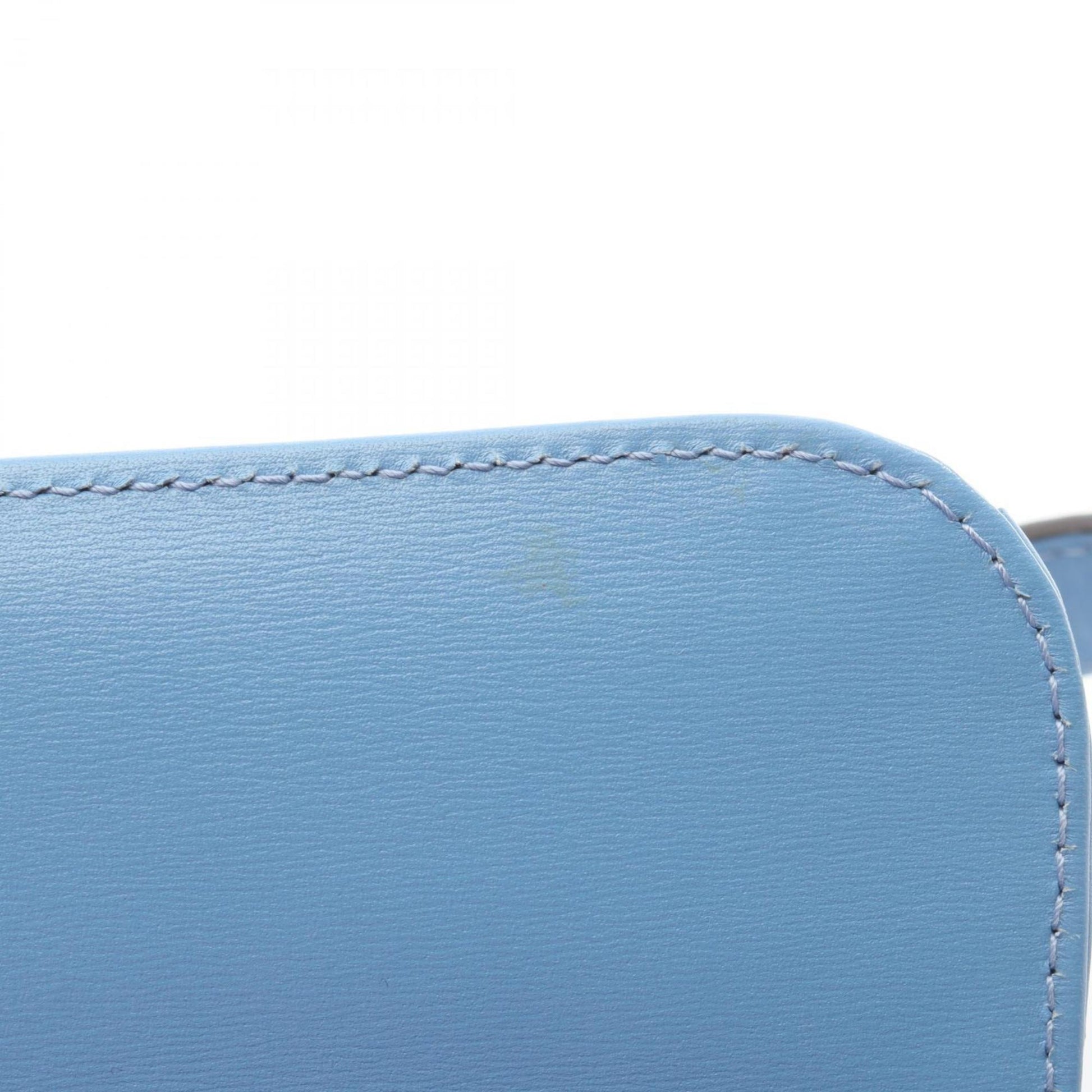 Gucci Blue Canvas Leather Shoulder Bag