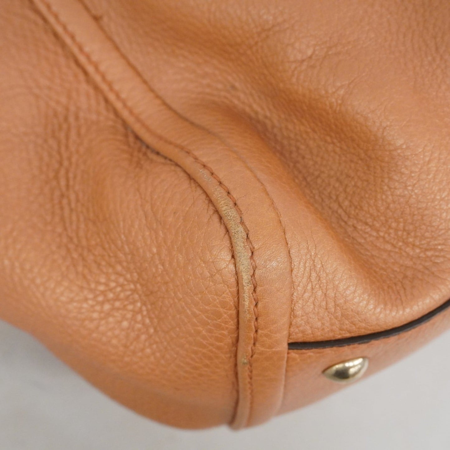 Gucci Orange Leather Tote Bag
