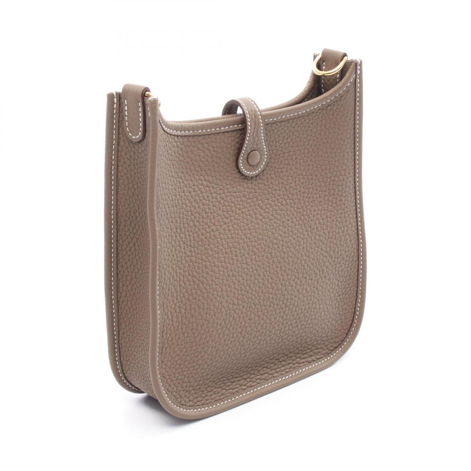 Hermes Evelyne Taurillon Clemence Shoulder Bag Leather Brown Shoulder Bag 1