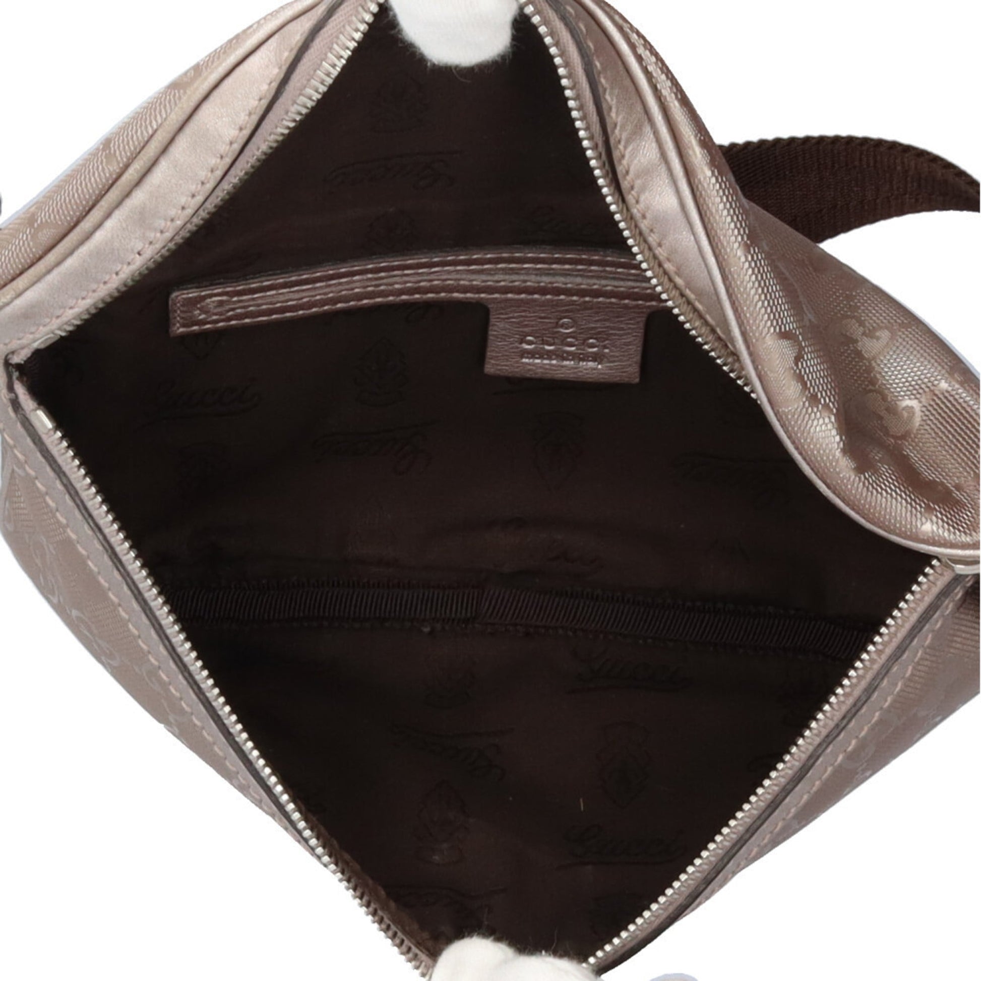 Gucci Silver Pvc Sling Bag