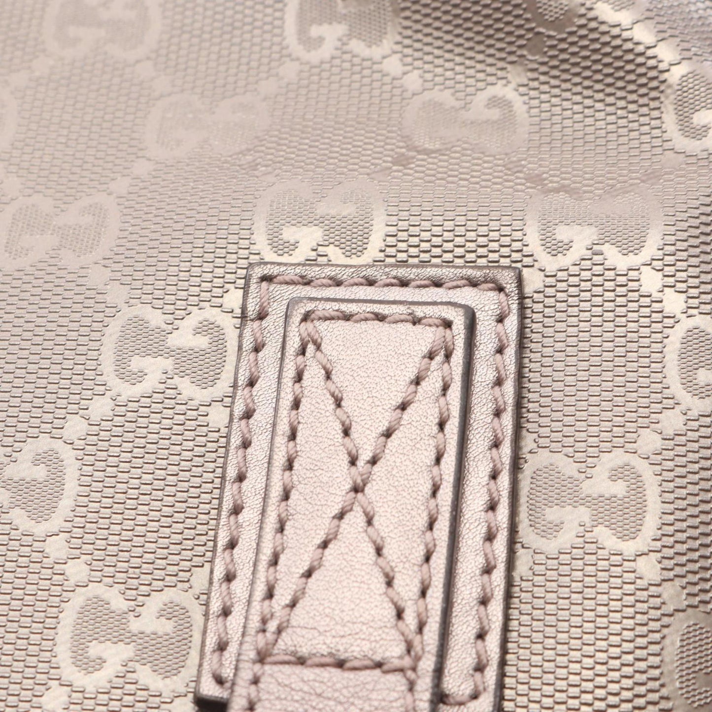 Gucci Gg Imprimé Brown Pvc Coated Canvas Leather Tote Bag