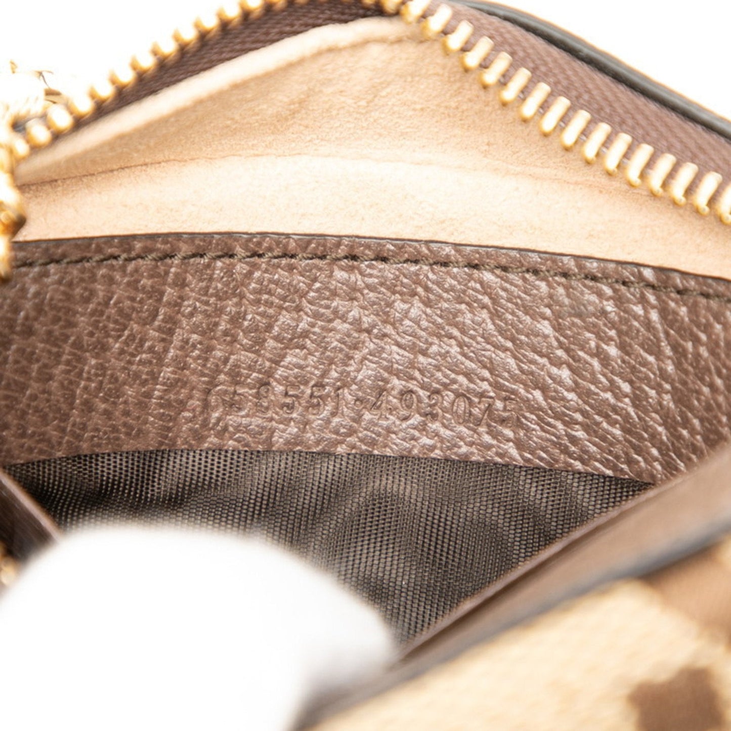 Gucci Beige Brown Canvas Leather Handbag Shoulder Bag