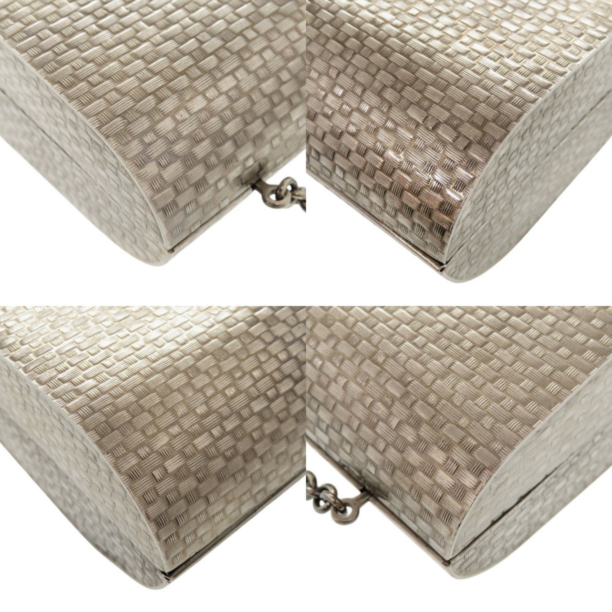 Gucci Silver Metal Shoulder Bag