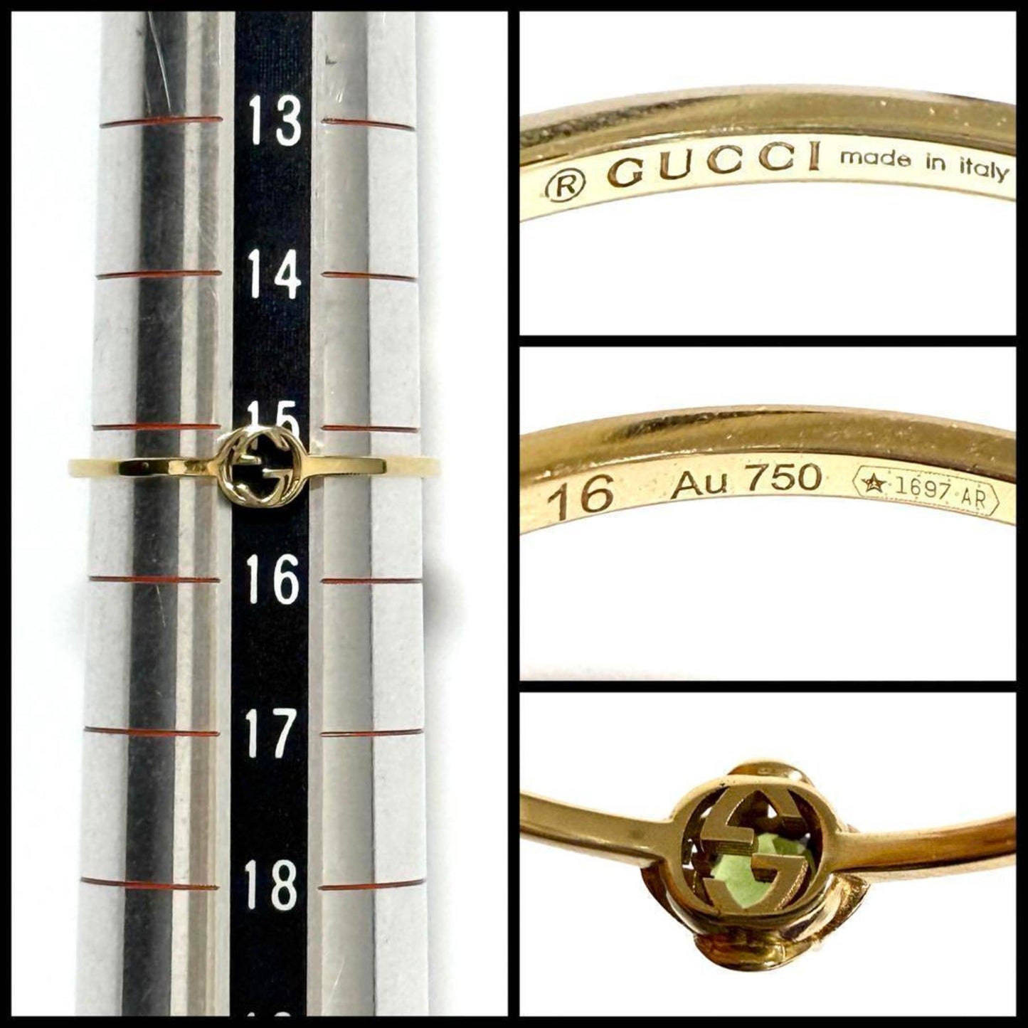 Gucci Gold Yellow Gold (18K) Band Ring