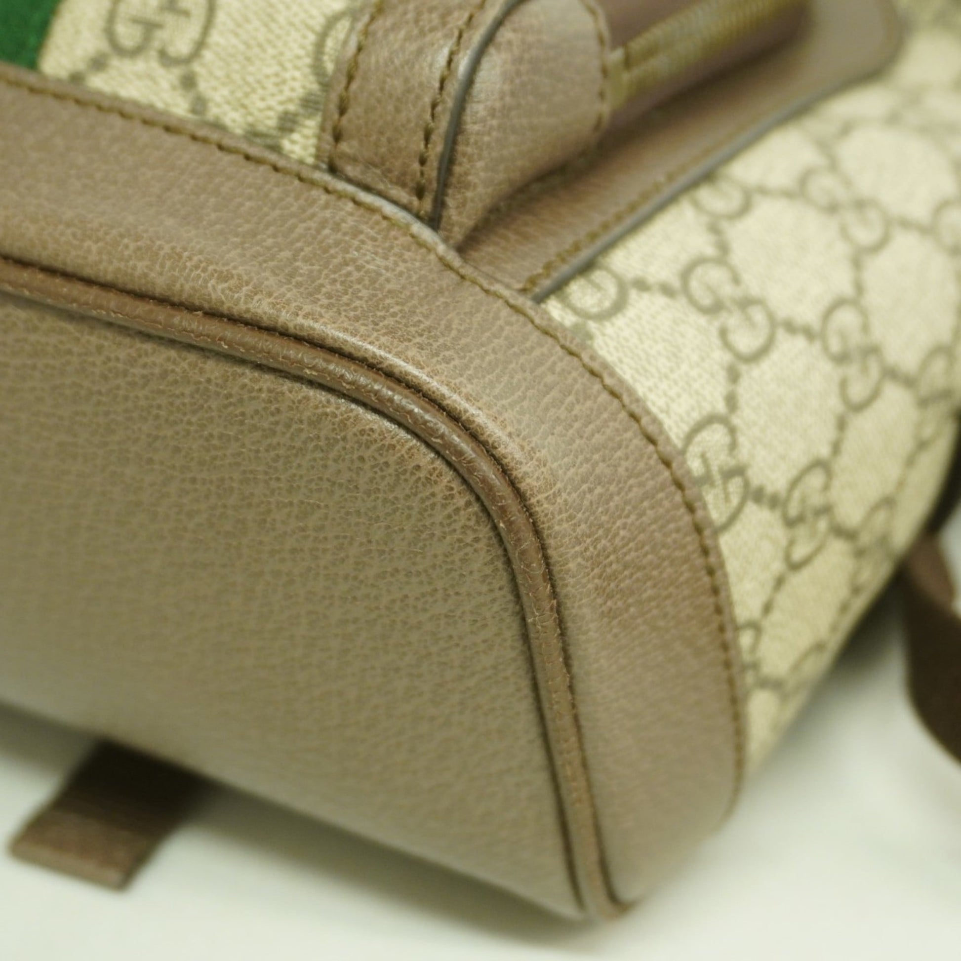 Gucci Brown Pvc Leather Backpack