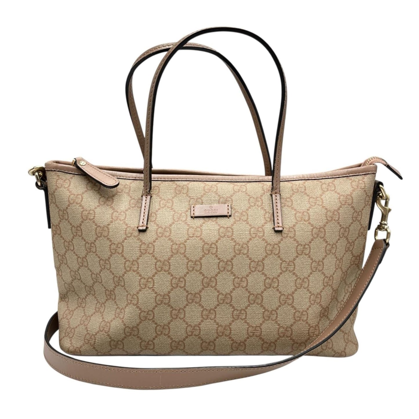 Gucci Beige Gg Supreme Shoulder Bag Tote Bag