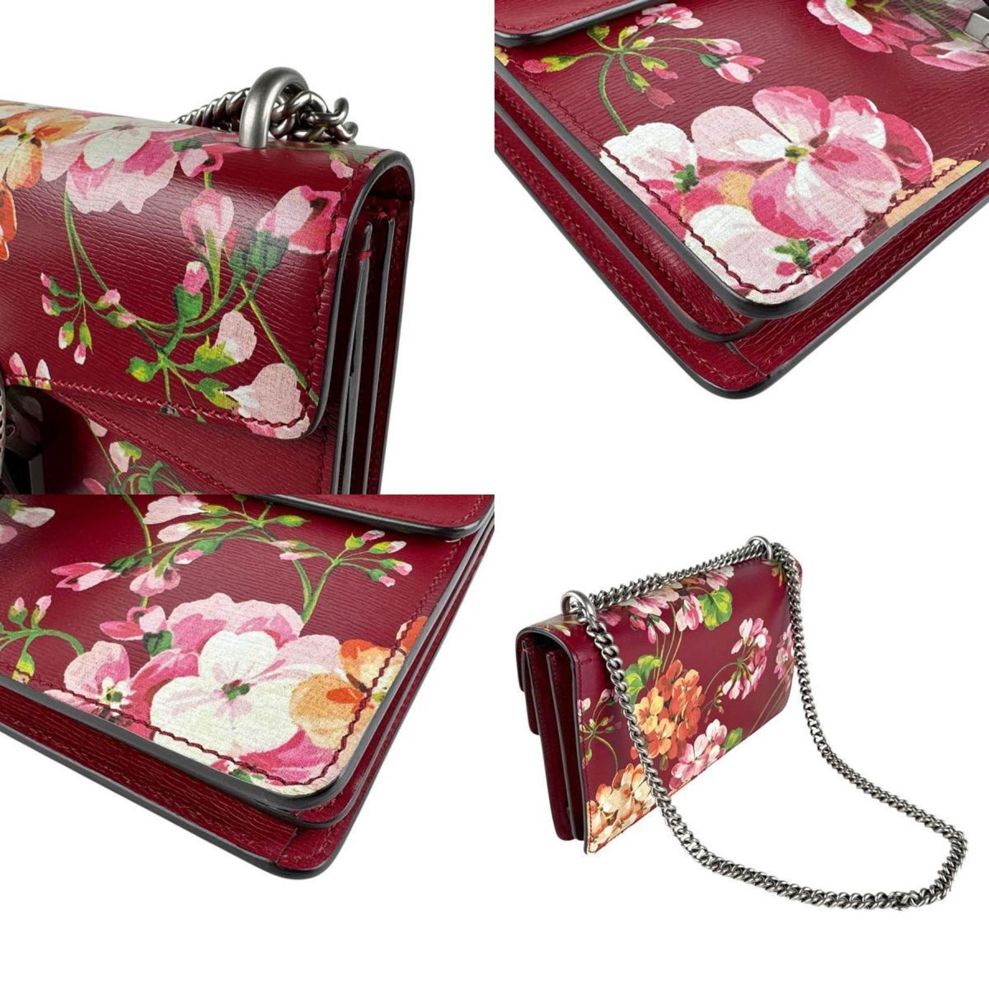 Gucci Red Color Leather Shoulder Bag