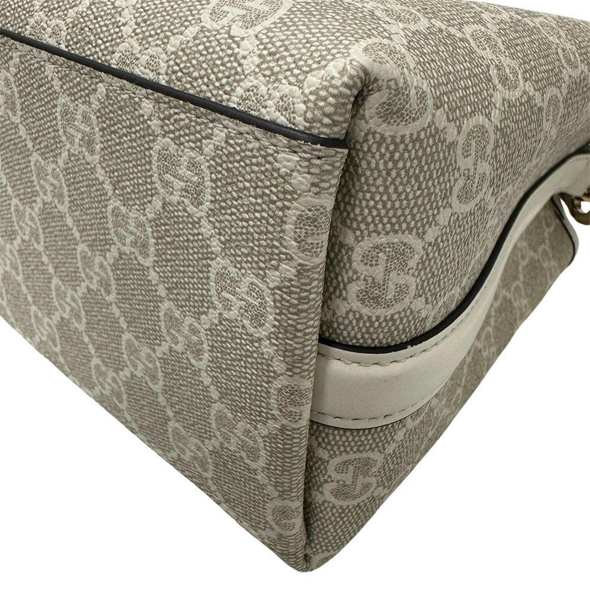 Gucci White Leather Handbag Shoulder Bag