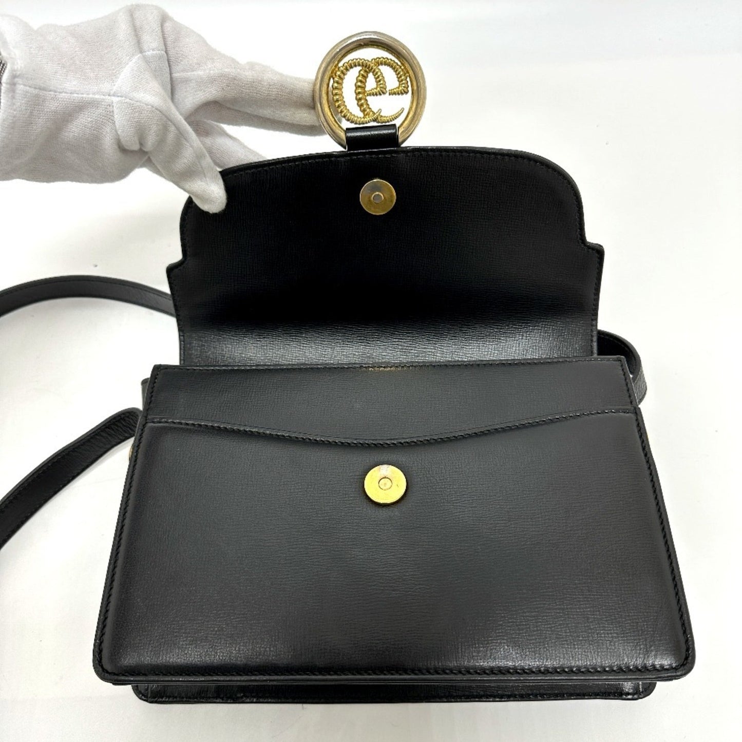Gucci Black Leather Shoulder Bag