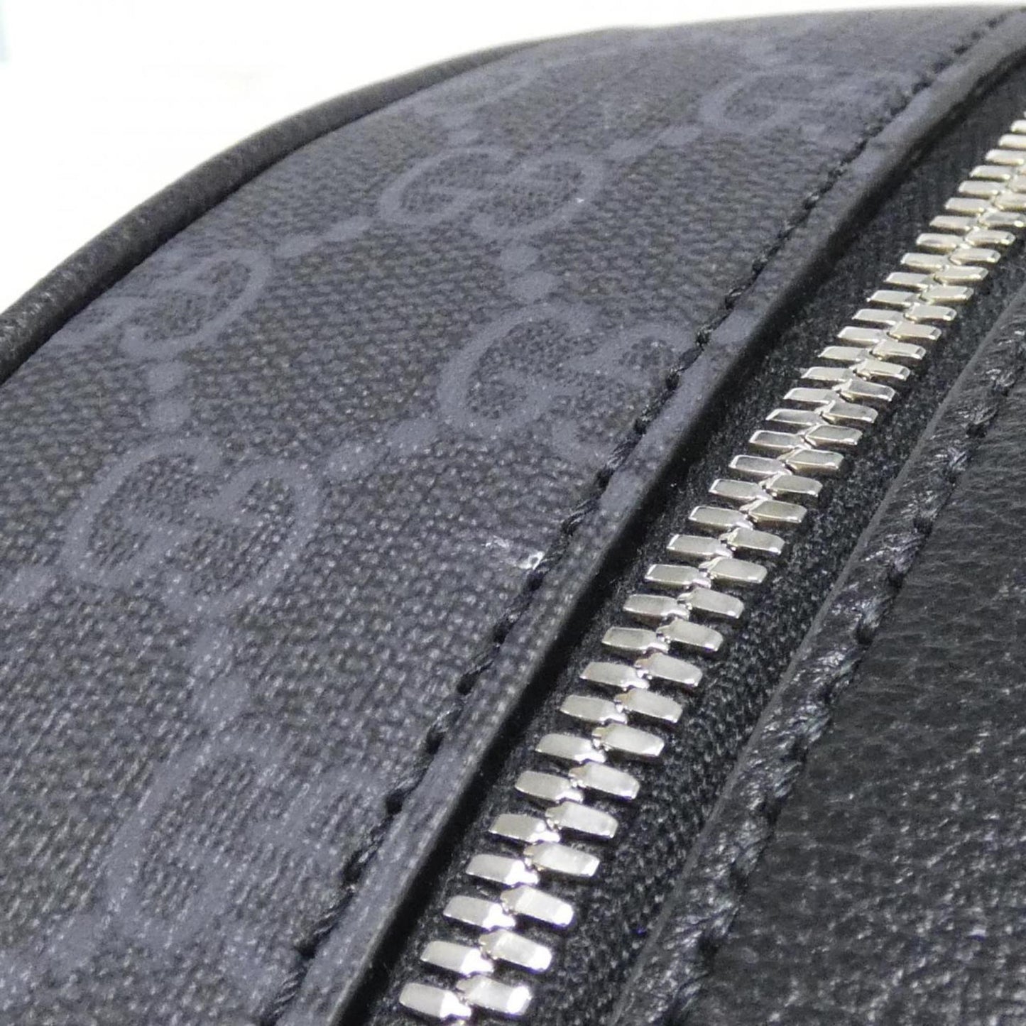 Gucci Black Gg Supreme Leather Backpack