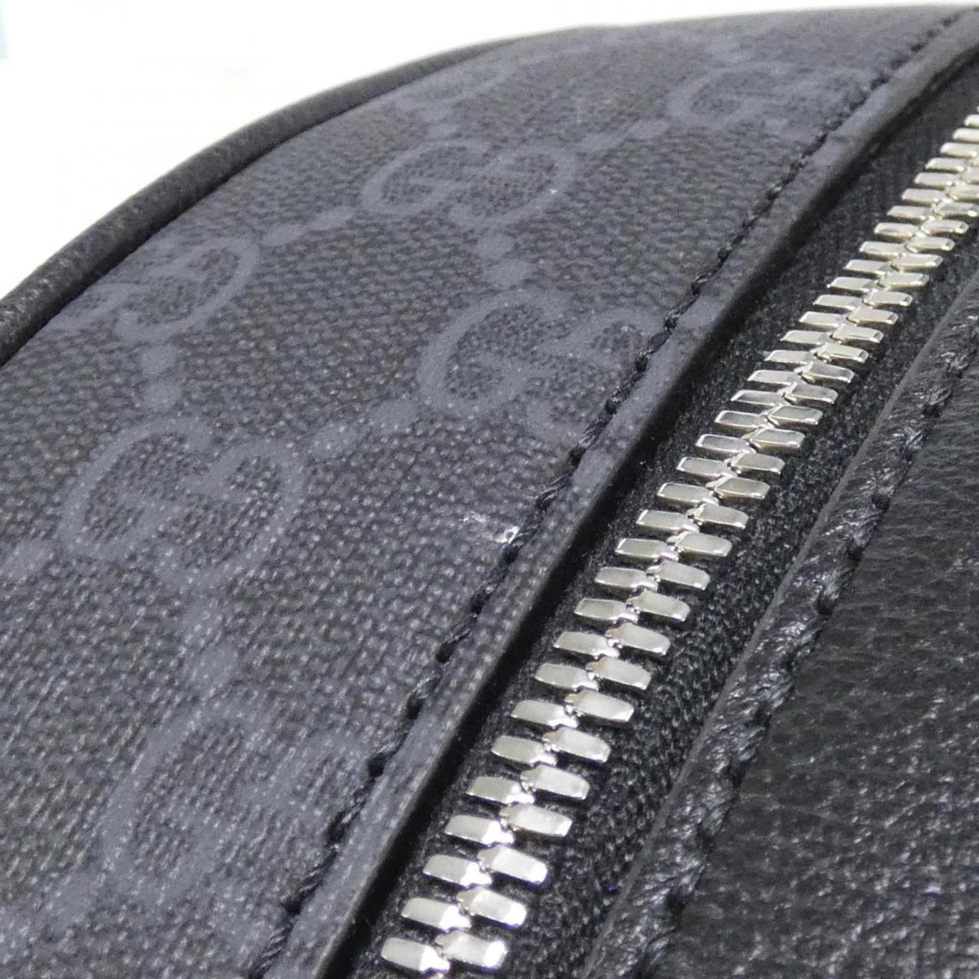 Gucci Black Gg Supreme Leather Backpack