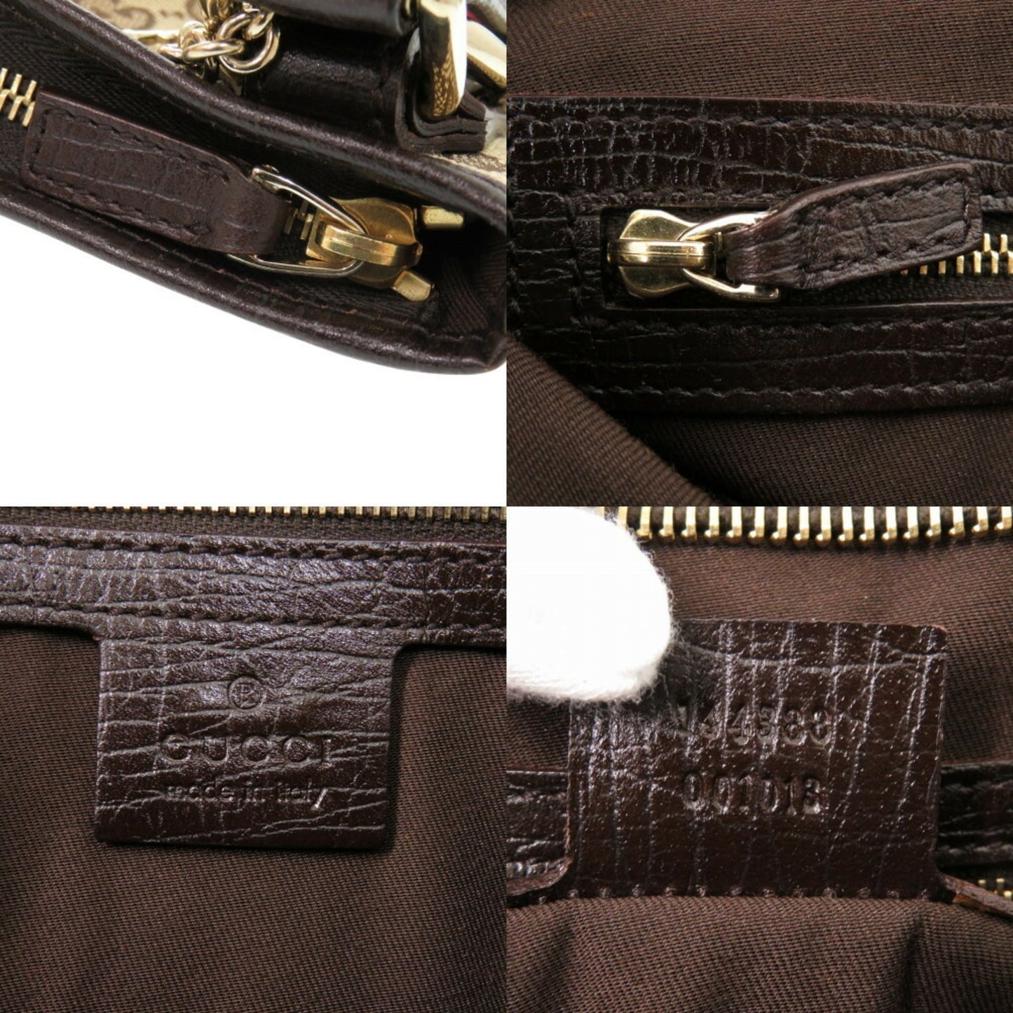 Gucci Beige Gg Canvas Shoulder Bag