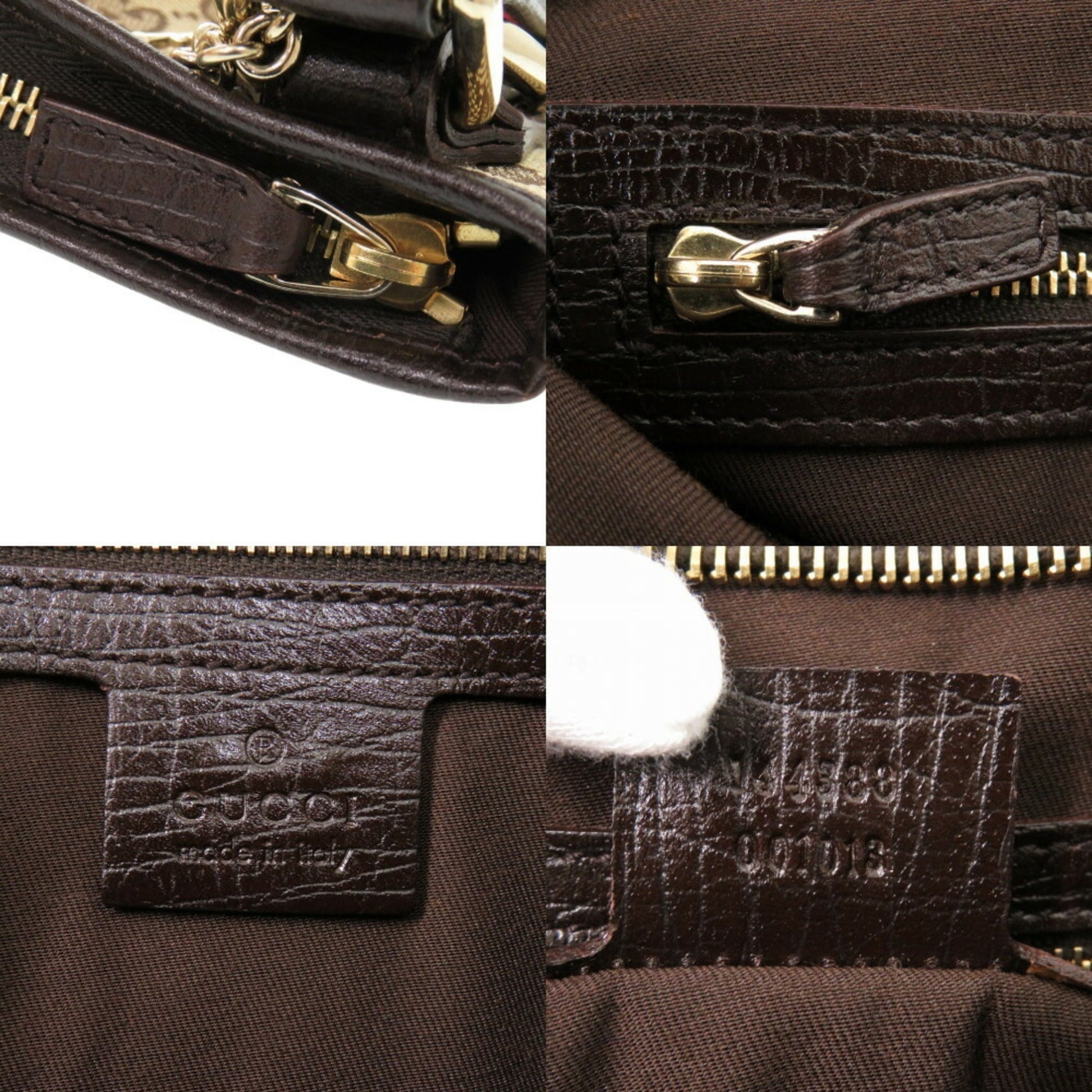 Gucci Beige Gg Canvas Shoulder Bag