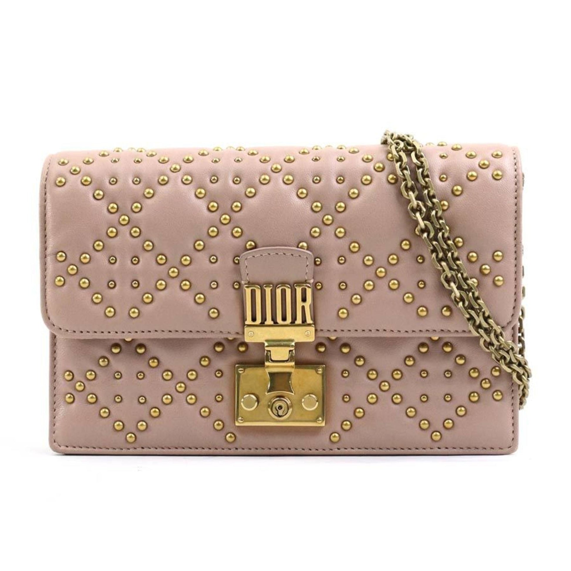 Dior Handbag Christian Shoulder Bag 16 Leather Pink