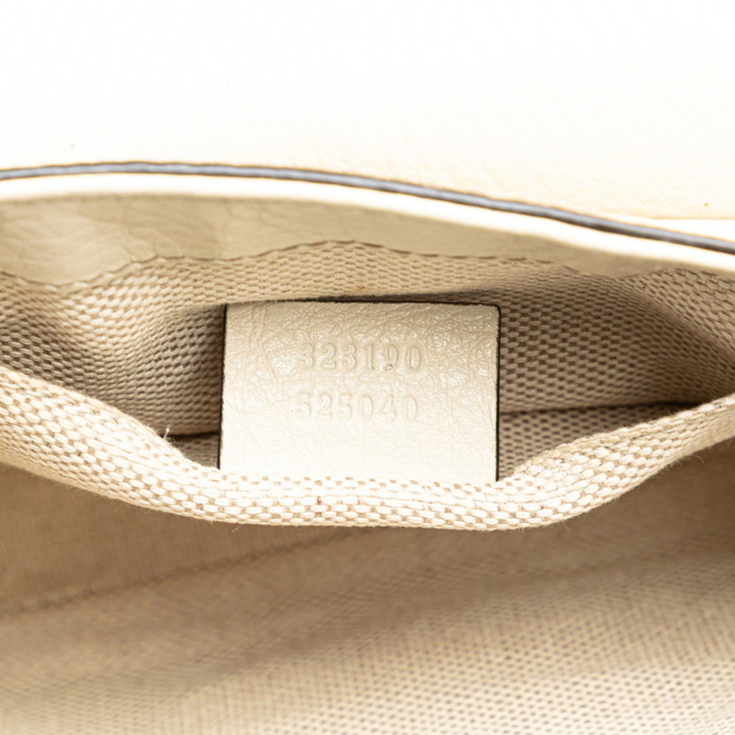 Gucci Soho Ivory White Leather Shoulder Bag