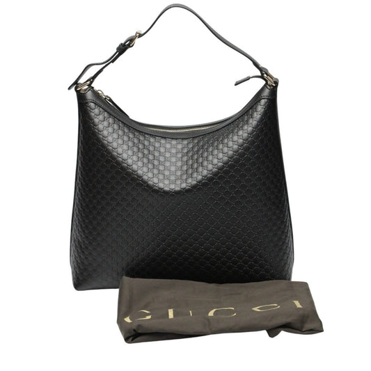 Gucci Black Leather Shoulder Bag