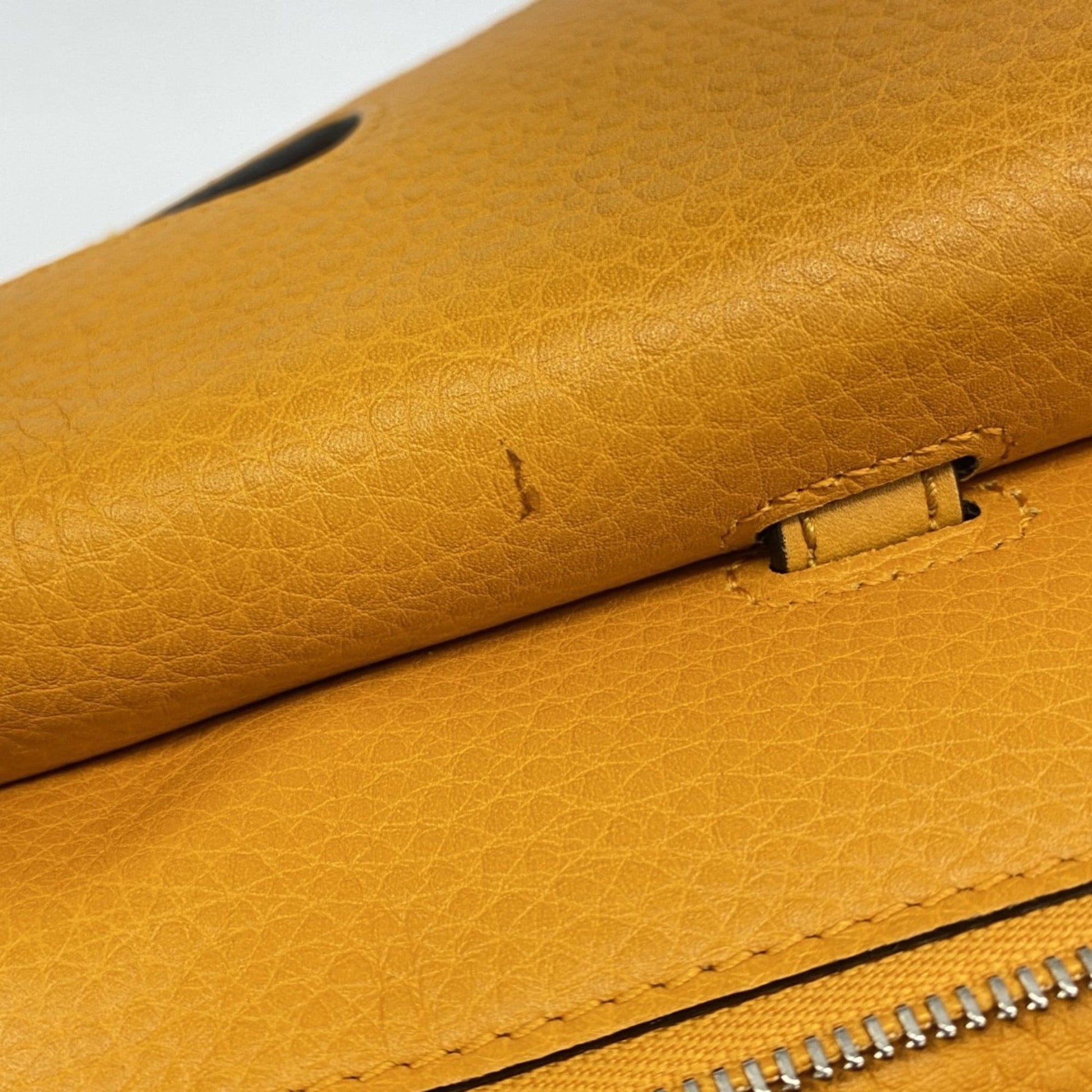 Gucci Orange Leather Handbag