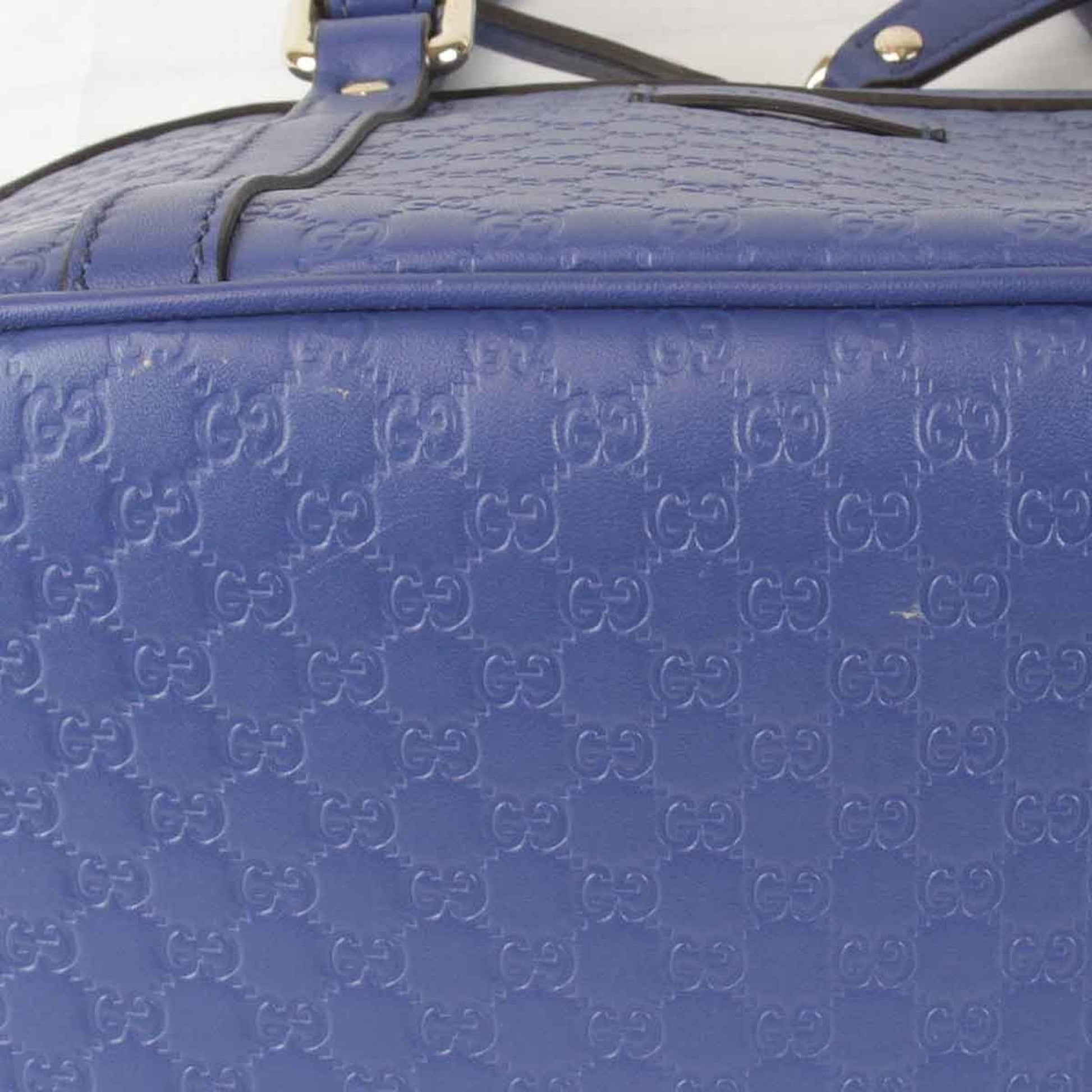 Gucci Blue Leather Handbag
