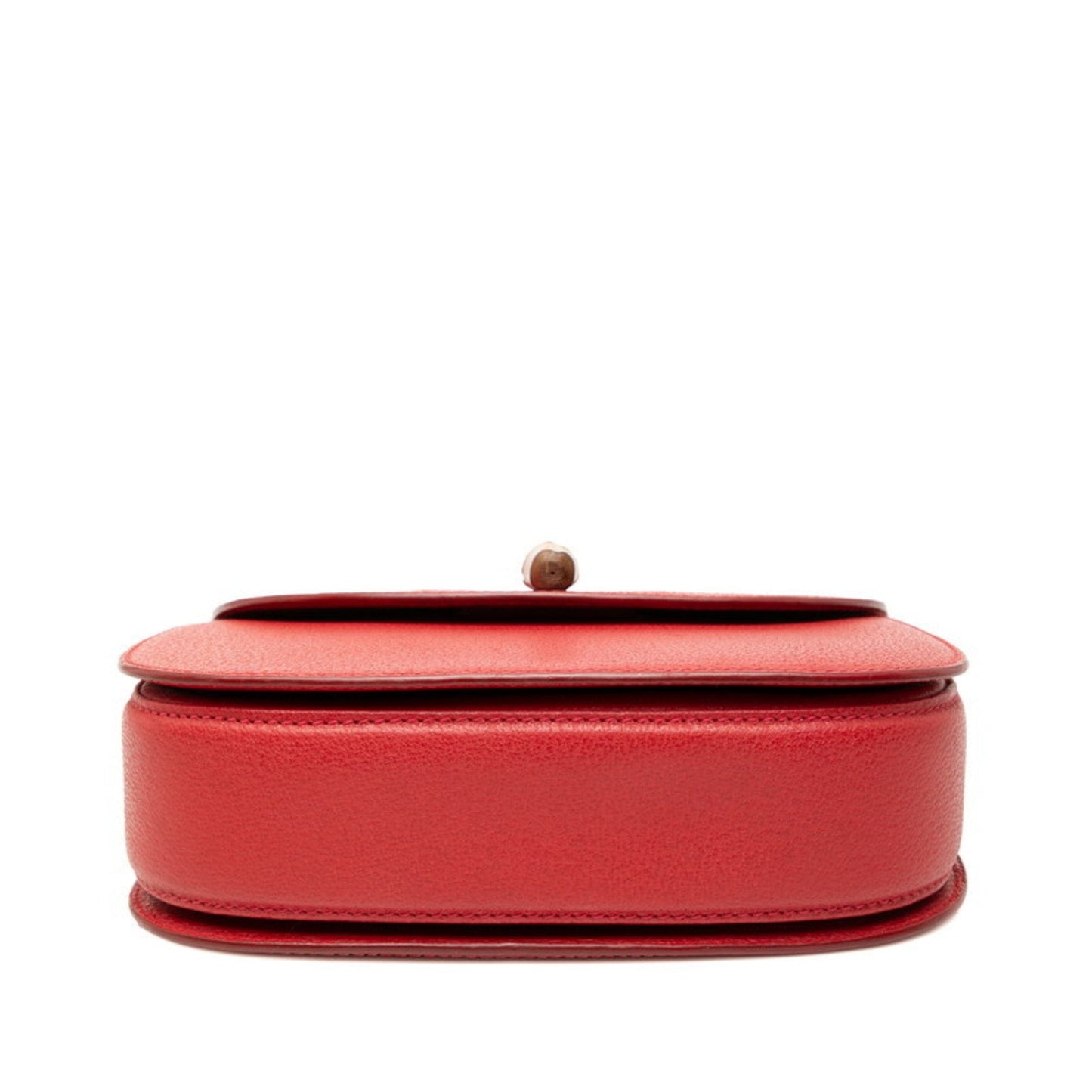 Gucci Red Color Leather Handbag Shoulder Bag