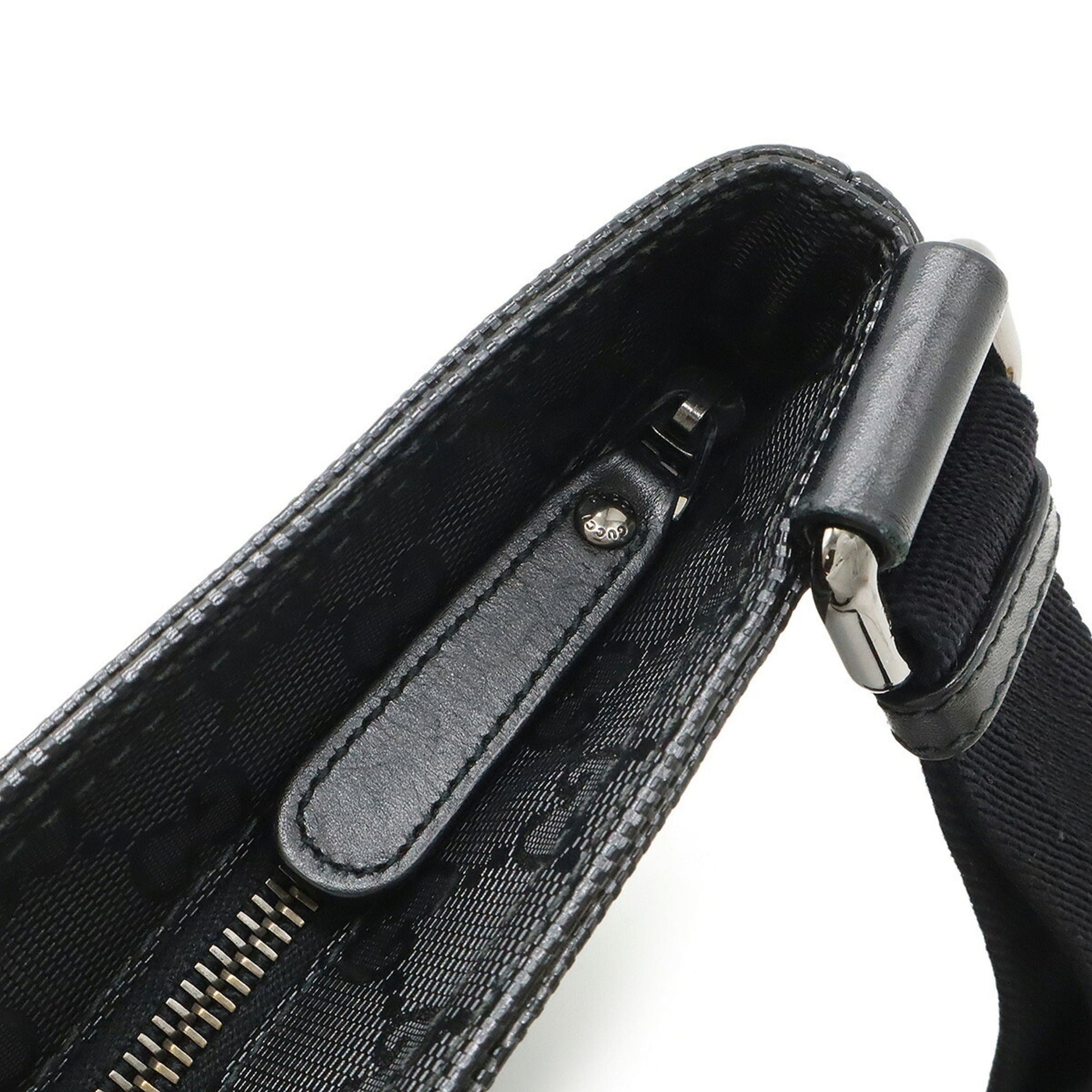 Gucci Black Pvc Leather Shoulder Bag