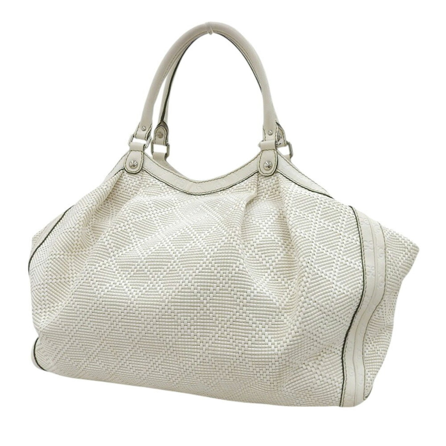 Gucci White Leather Handbag