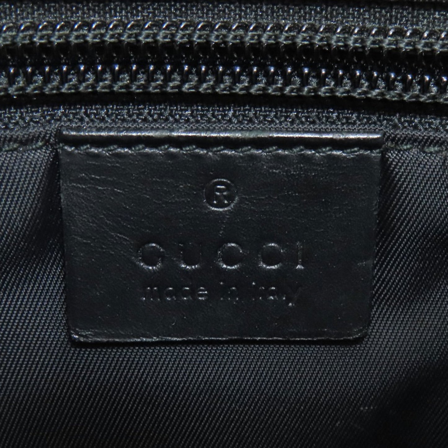 Gucci Sherry Line Black Canvas Shoulder Bag